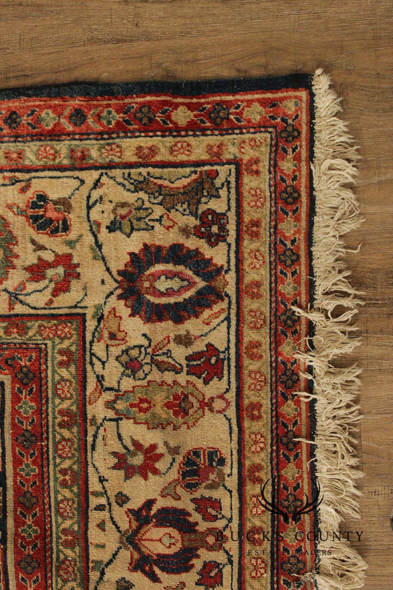 Antique Persian Bidjar Wool Area Rug 8' x 10'