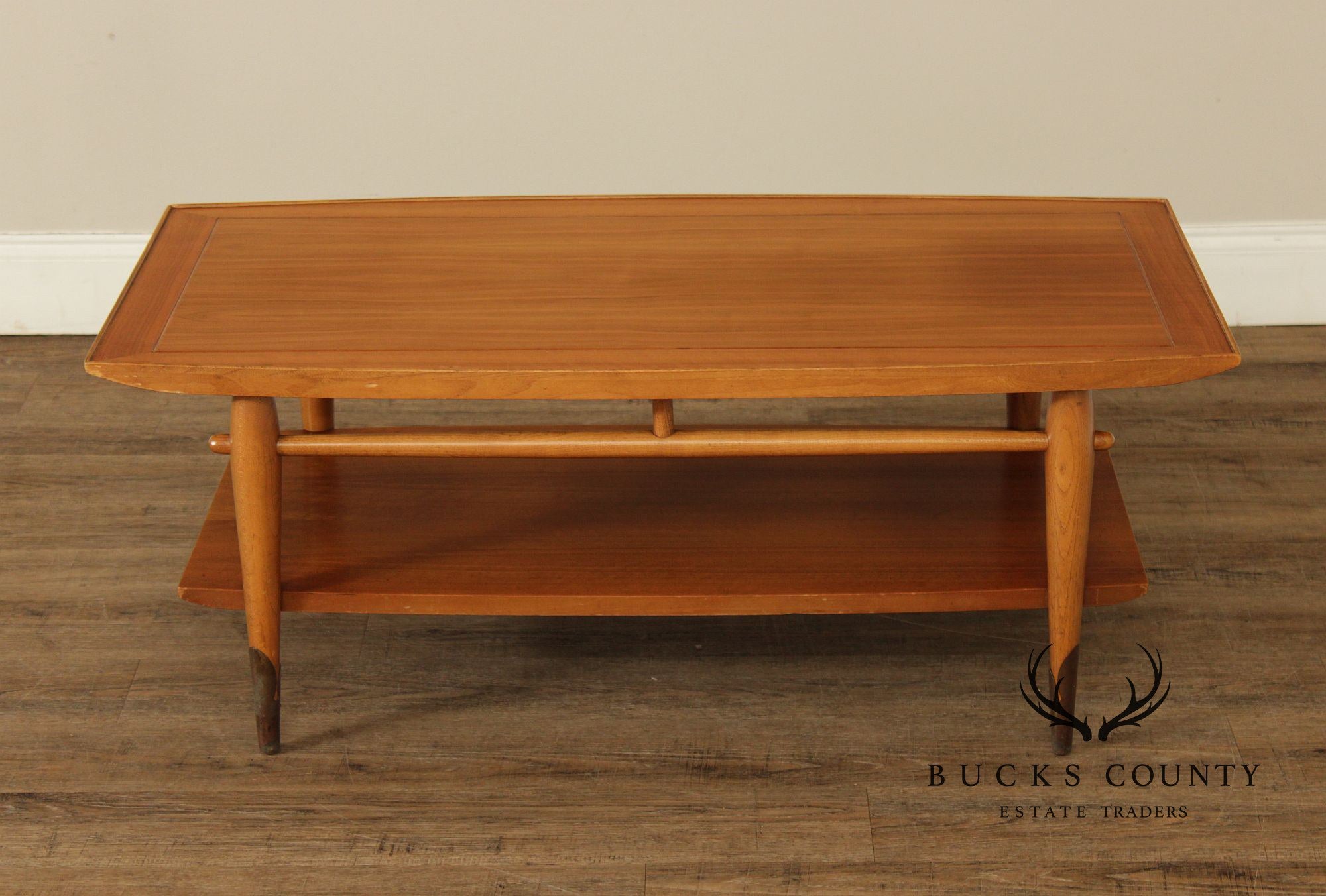 Lane Copenhagen Mid Century Modern Walnut Coffee Table