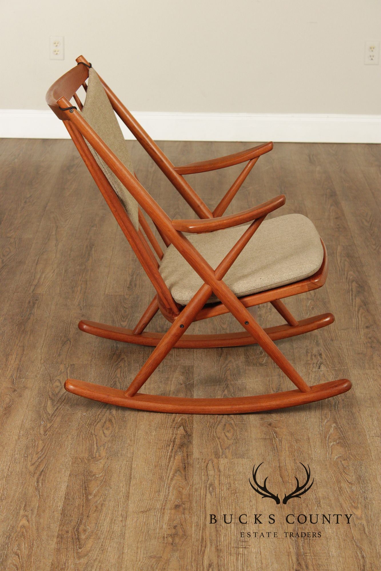 Bramin Mobler Danish Modern Teak Rocker