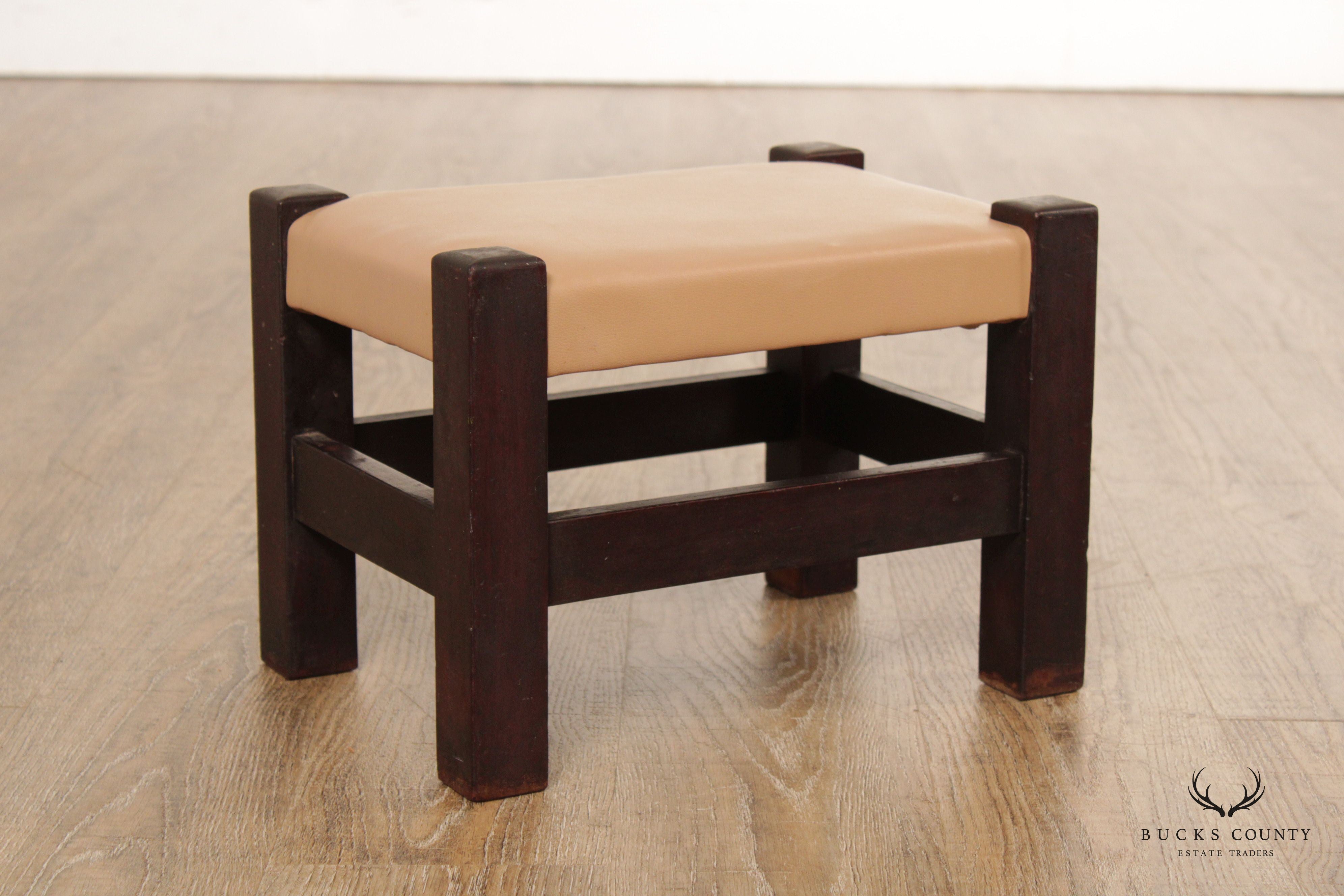 Frank S. Harden Co. Antique Mission Footstool