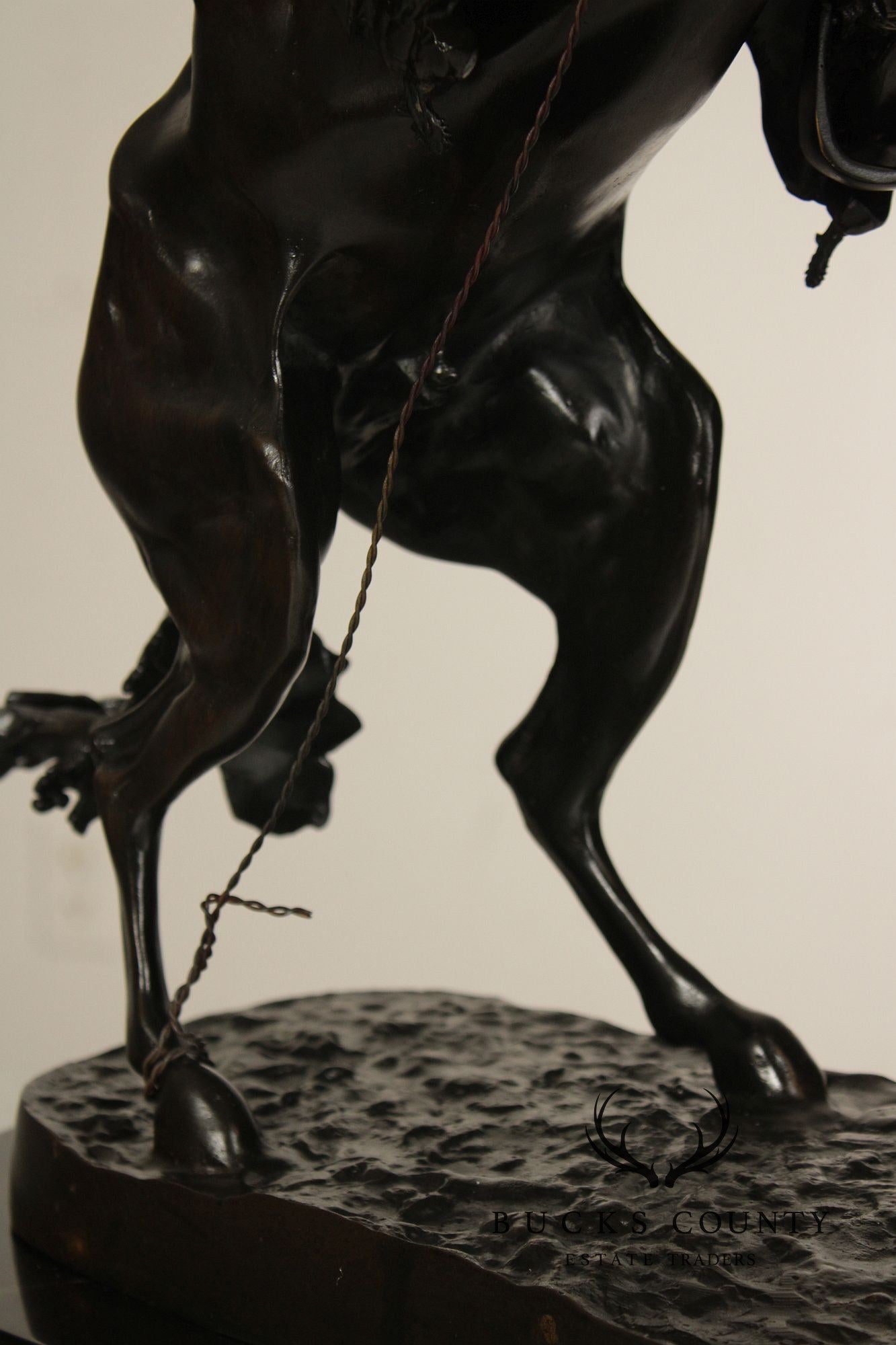 Frederic Remington Bronze Statue, 'Bronco Buster'