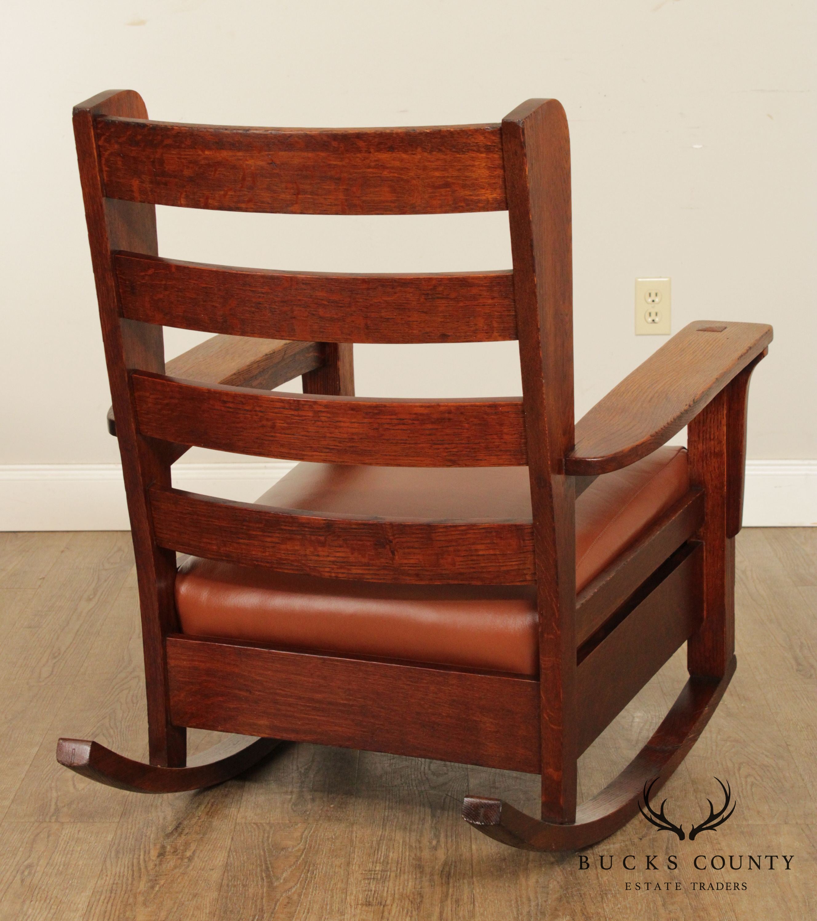 Lifetime Antique Mission Style Tiger Oak Rocker