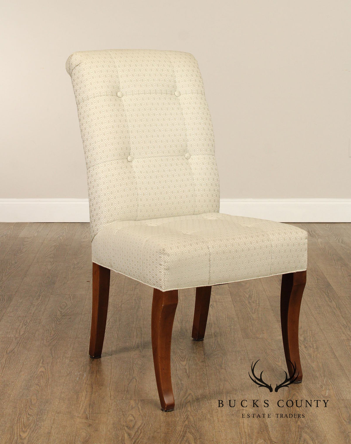 Ethan Allen Button-Tufted Slipper Chair