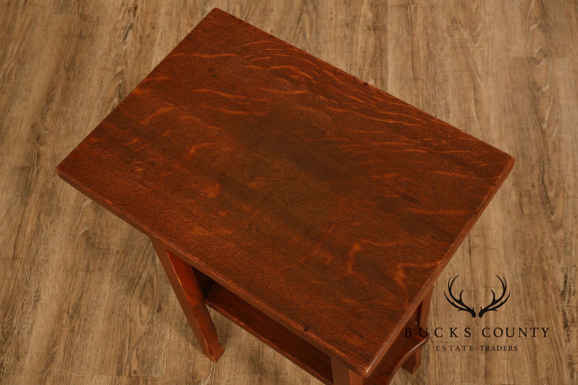 Antique Arts And Crafts Mission Oak Imperial Stand