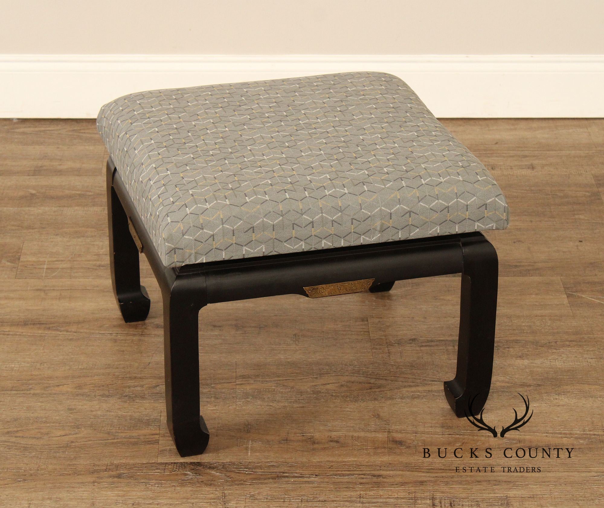 Ming Style Mid-Century Pair of Low Stools