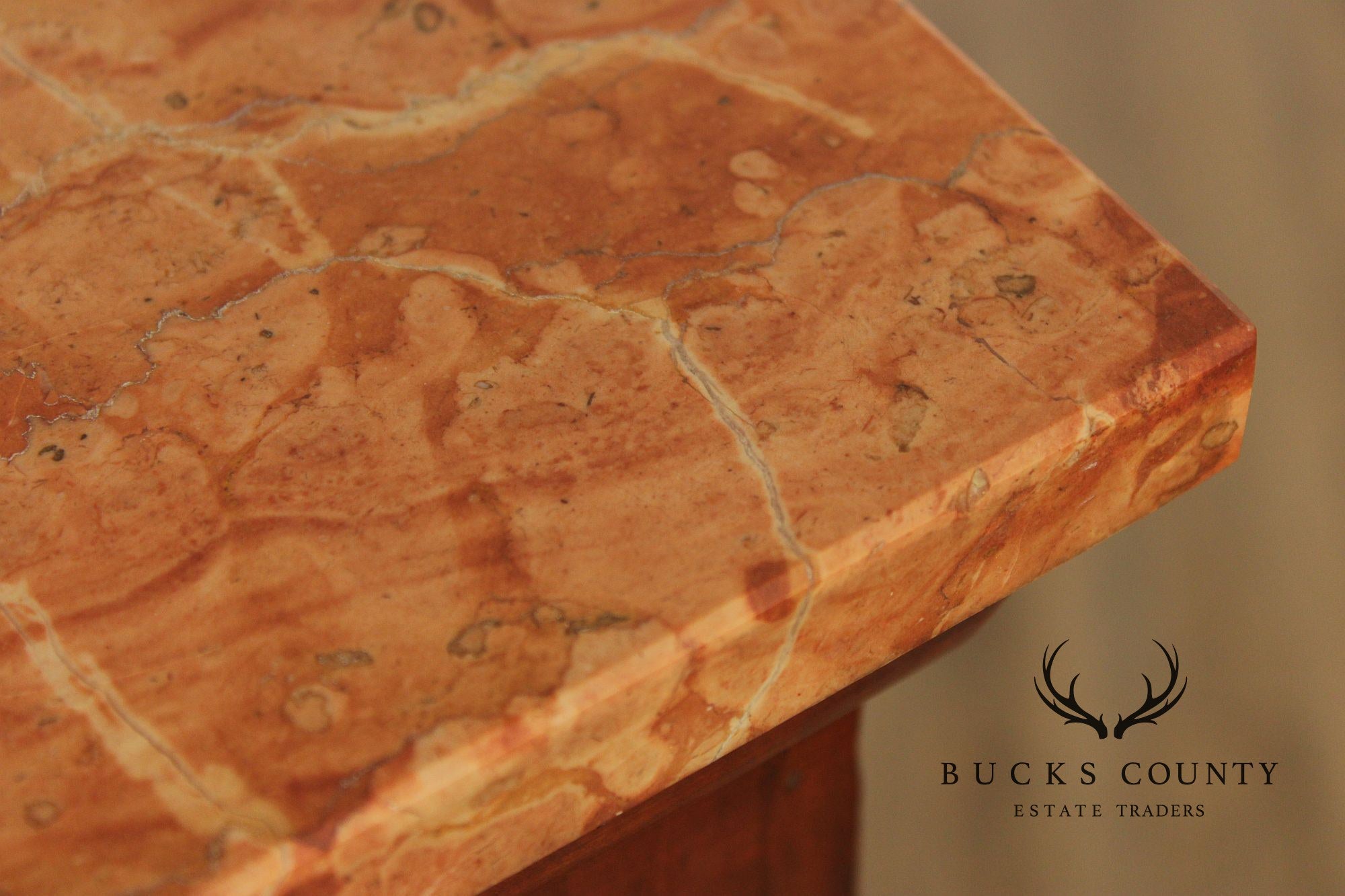 Italian Marble Top Fruitwood Lingerie Chest