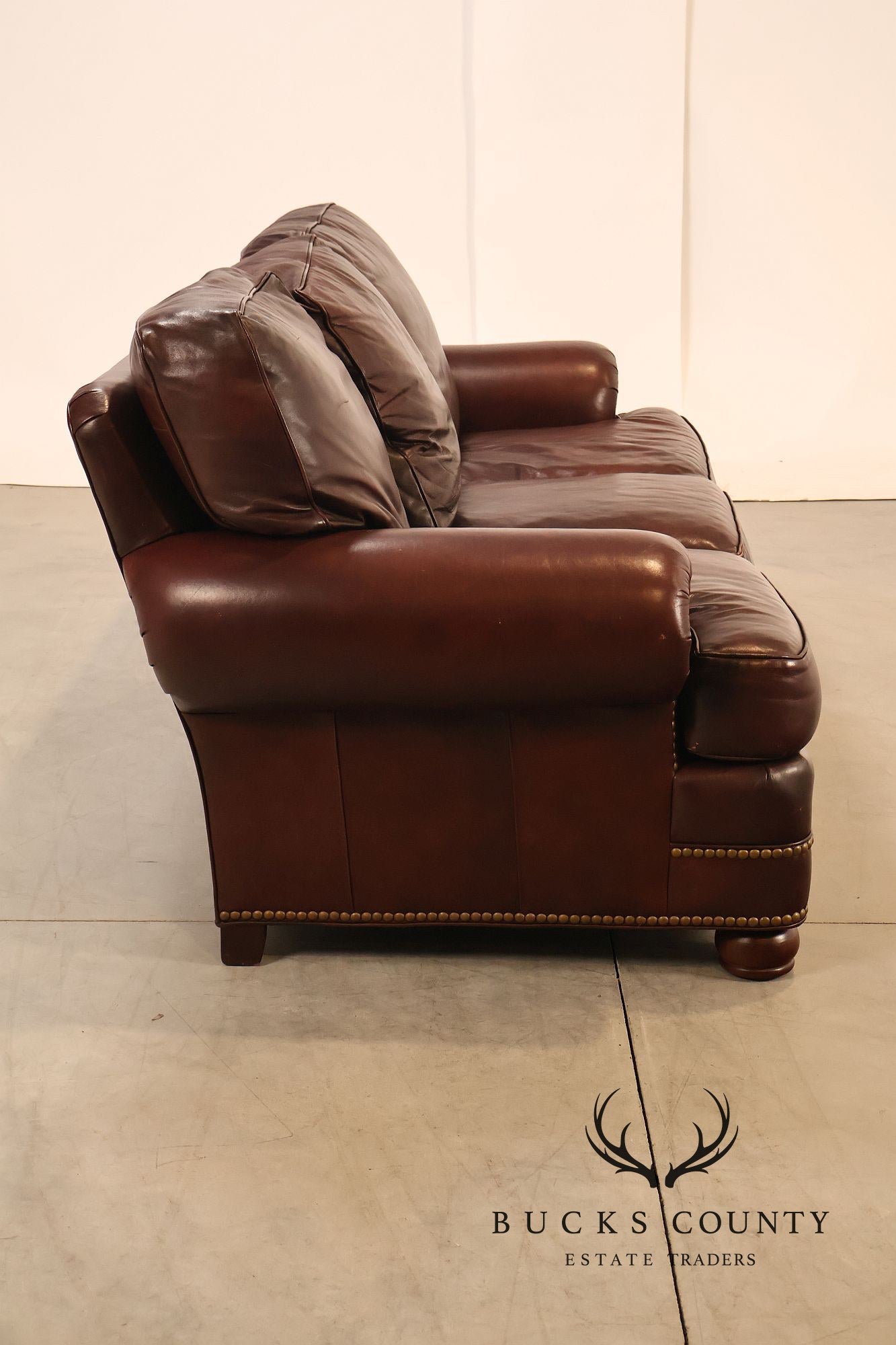 Hancock & Moore Traditional Leather Sofa