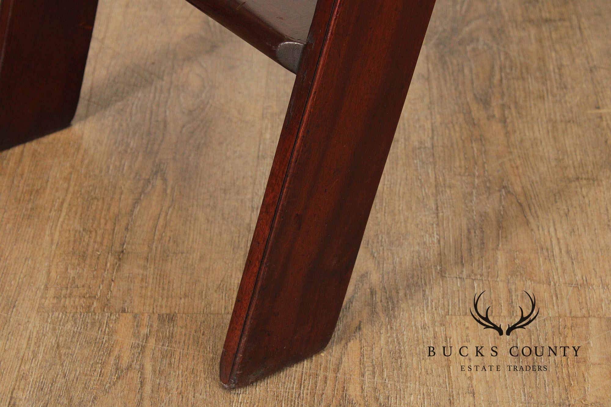 English Mahogany Library Ladder