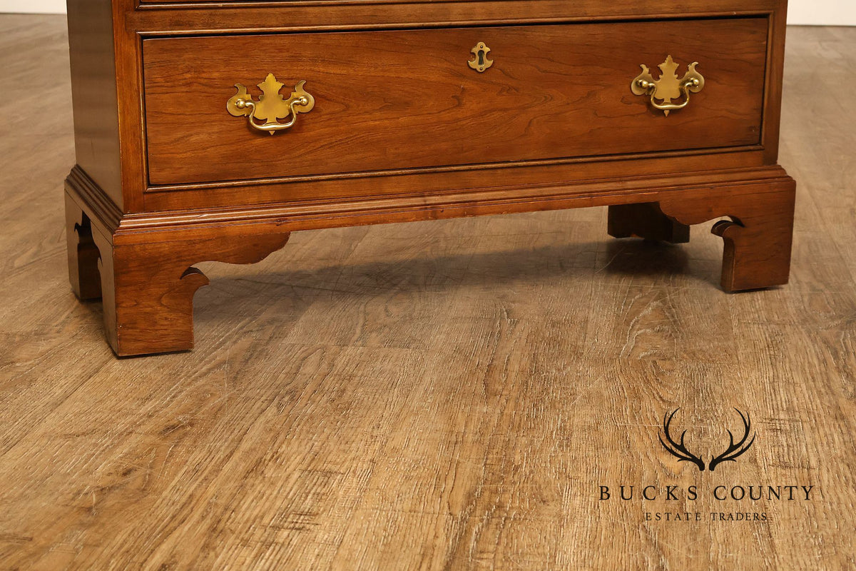 Stickley Chippendale Style Cherry Chest Of Drawers