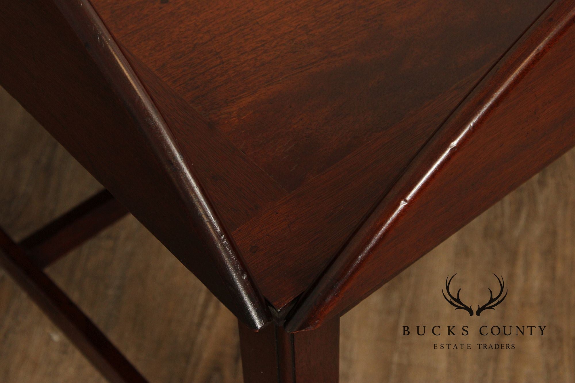 Vintage English Mahogany Butler's Tray Coffee Table