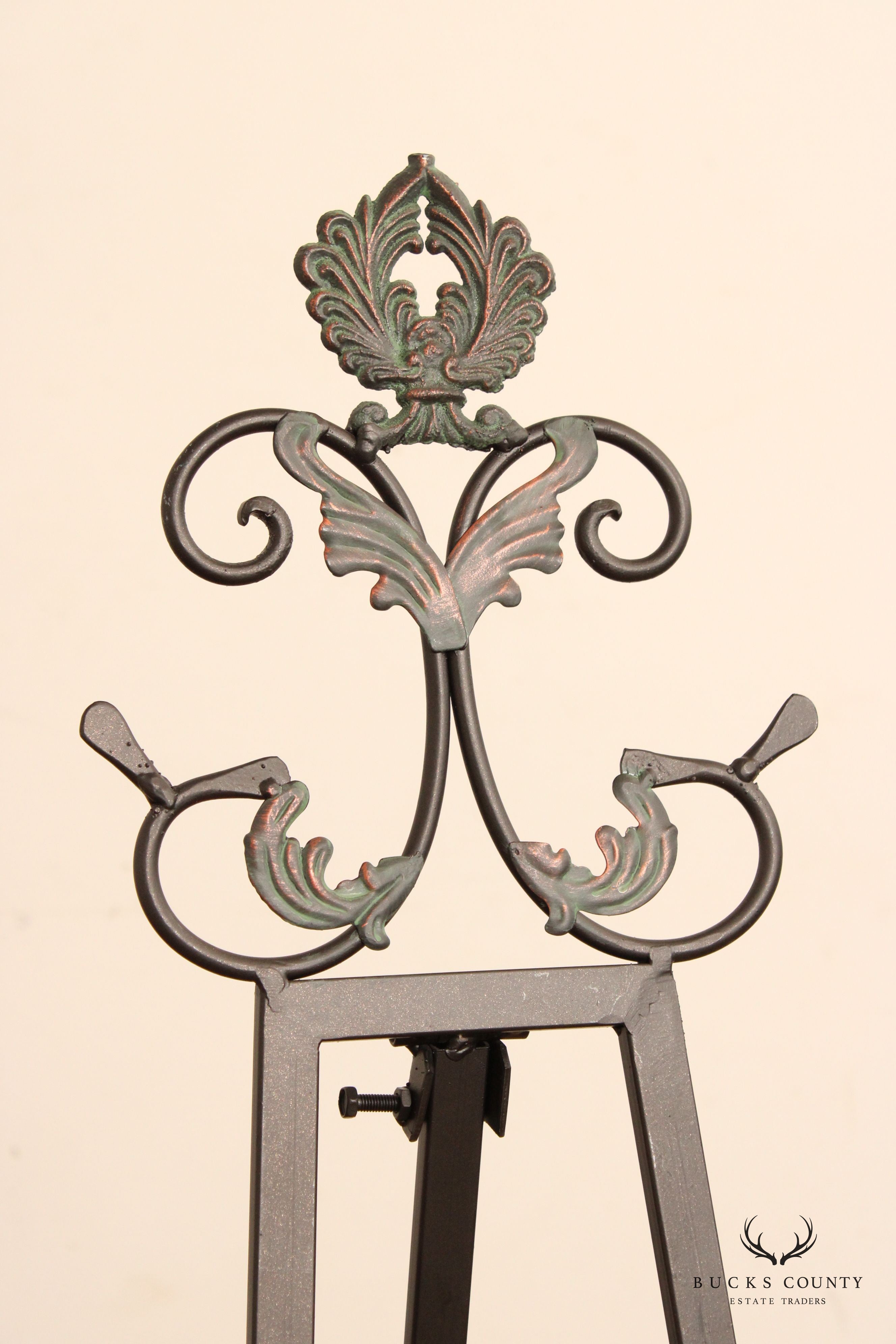 Art Nouveau Style Metal Easel