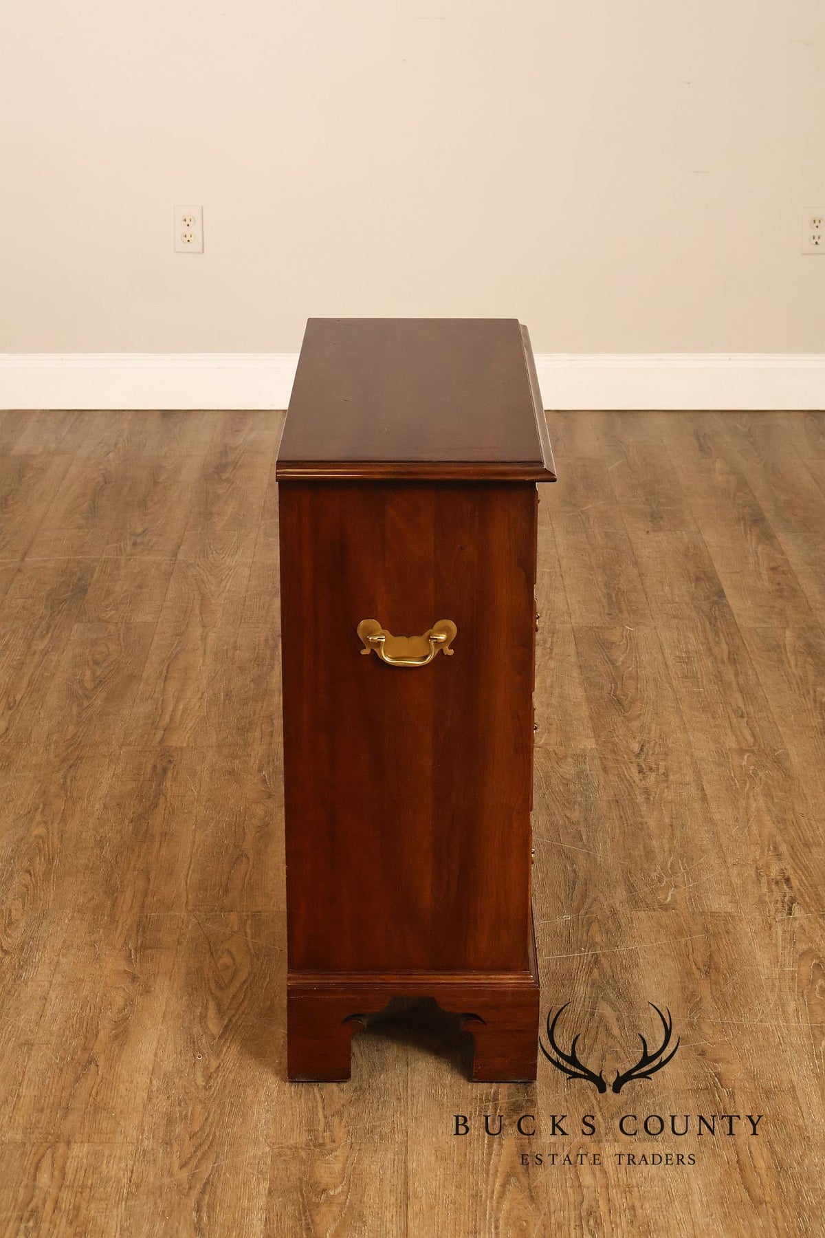 Stickley Chippendale Style Cherry Chest Of Drawers