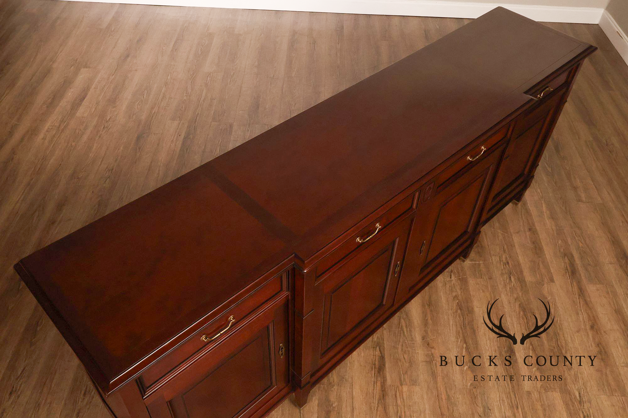 French Directoire Style Cherry Four-Door Sideboard