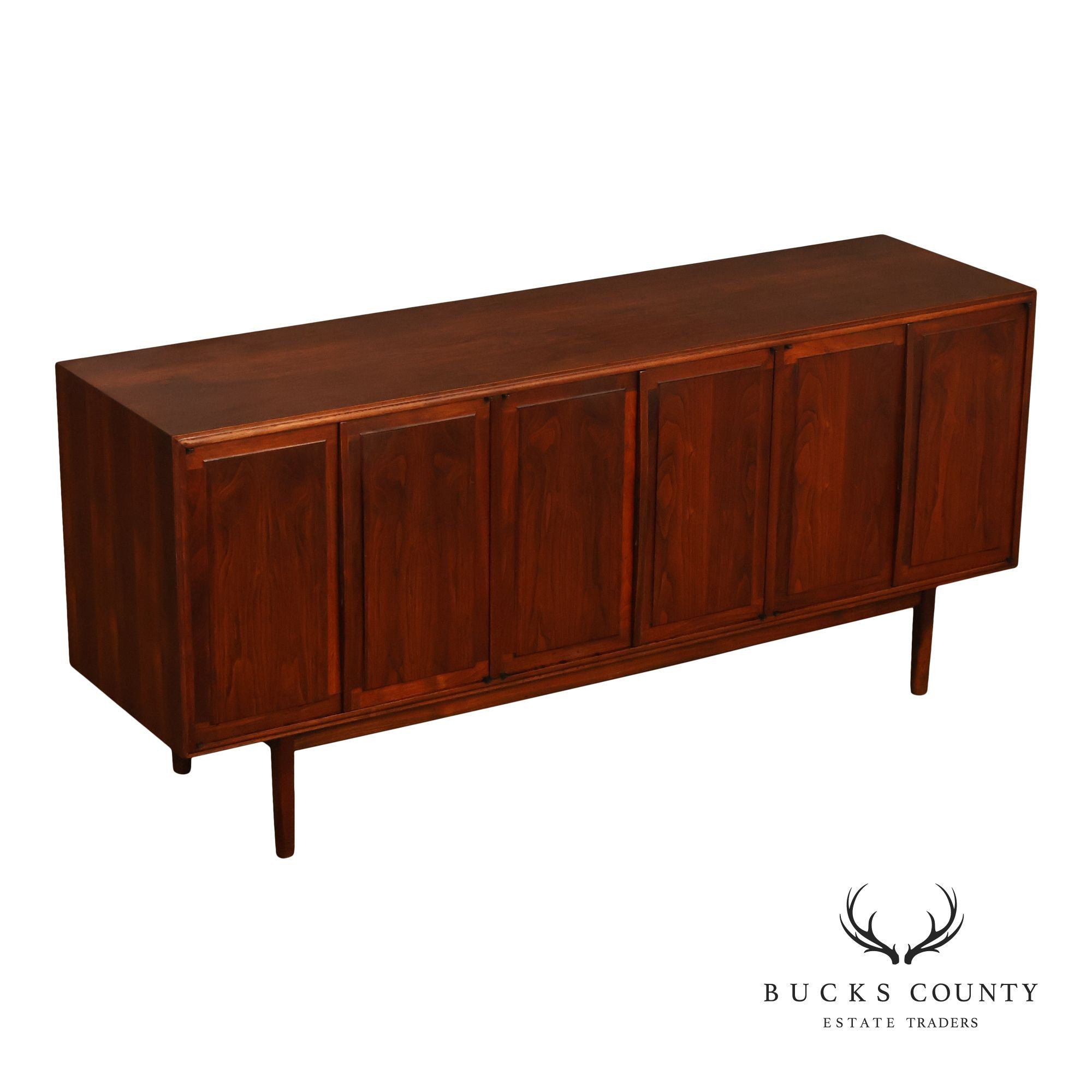 Jack Cartwright Founders Mid Century Modern Walnut Credenza Sideboard