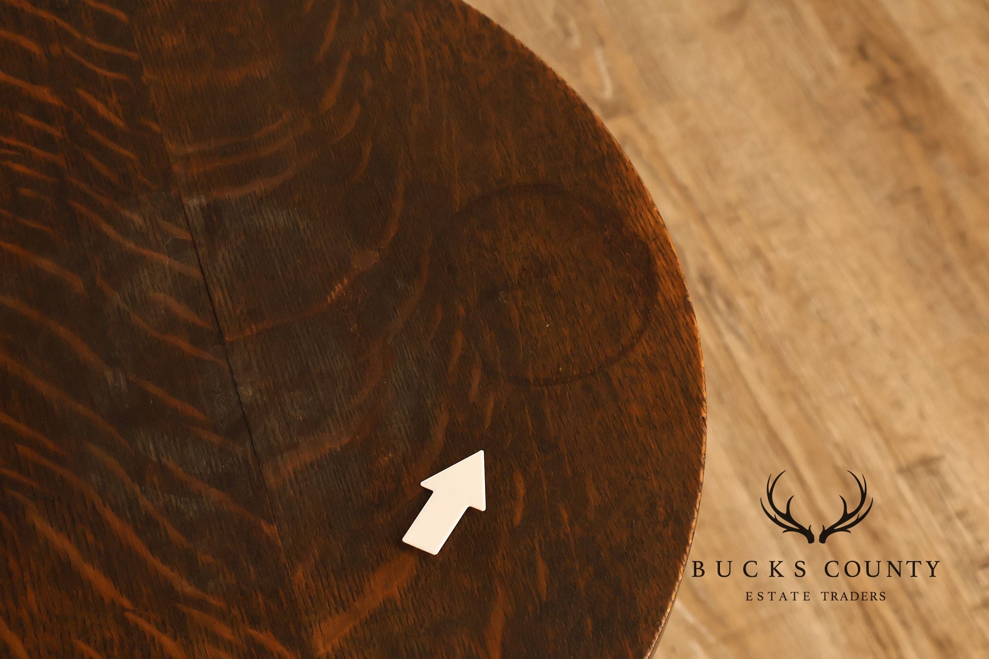Limbert Mission Quartersawn Oak Round End Table
