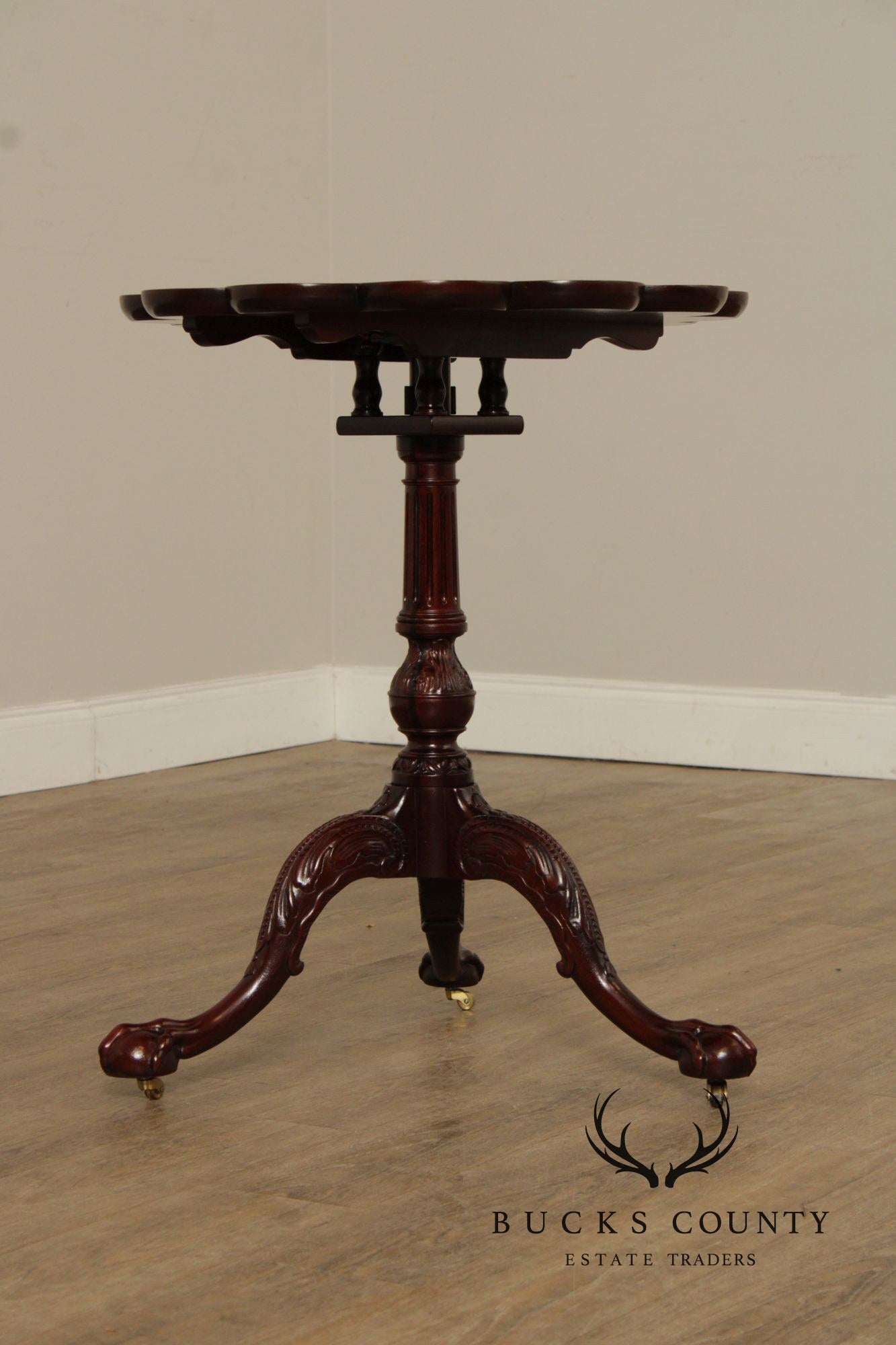 Baker Furniture Georgian Style Tilt Top Mahogany Tea Table