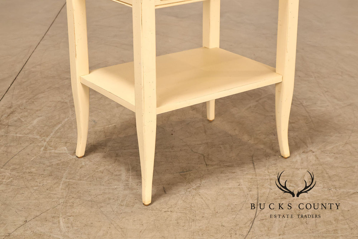 Ethan Allen 'Country Crossings' Pair of Painted Nightstands