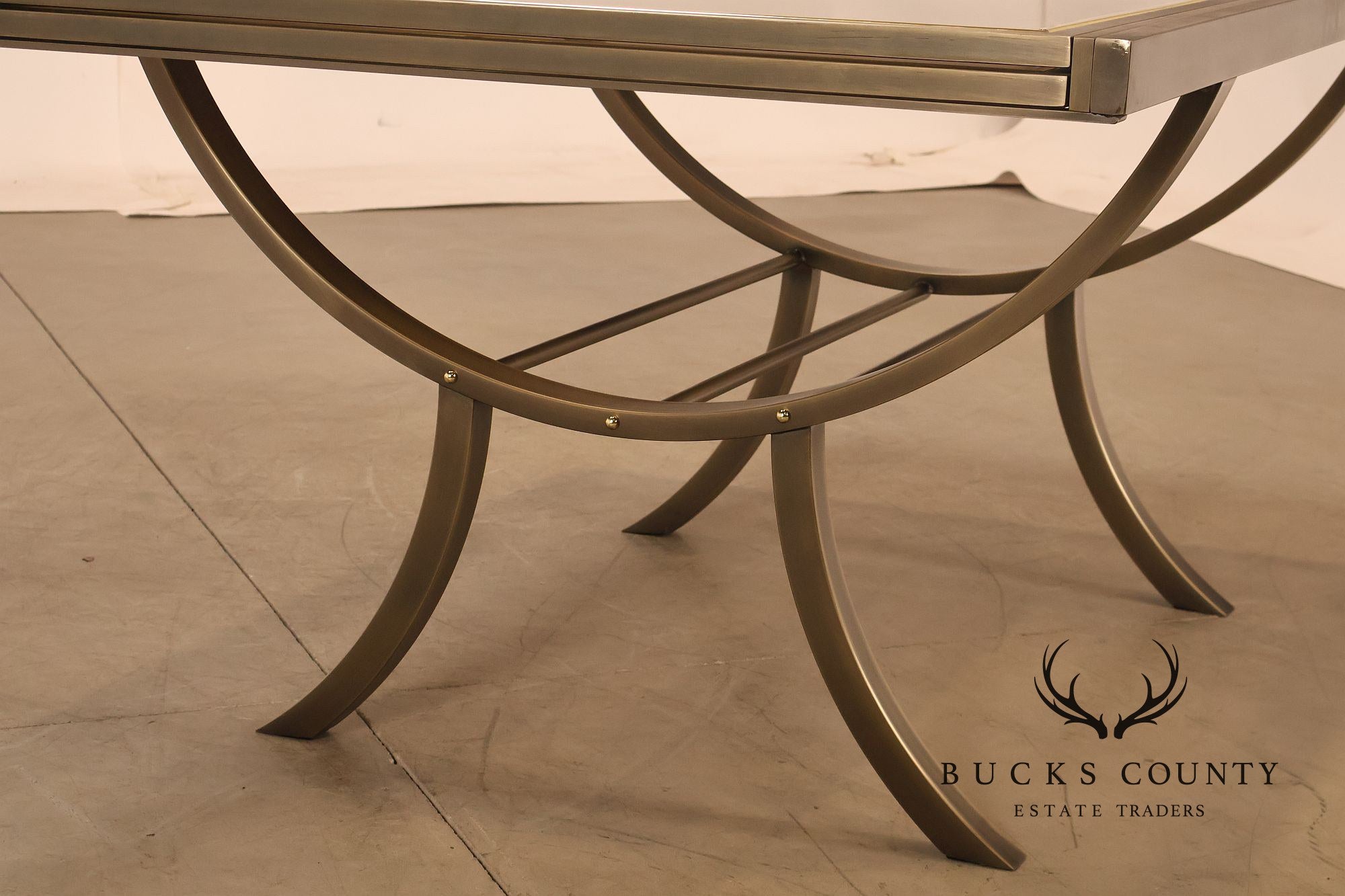DIA Design Institute of America Glass Top Expandable Dining Table