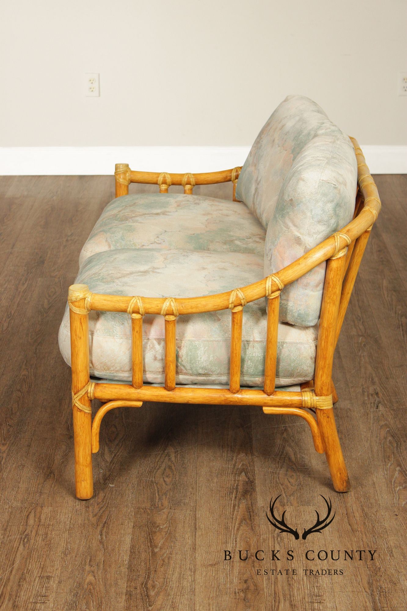 McGuire Vintage Bamboo Loveseat