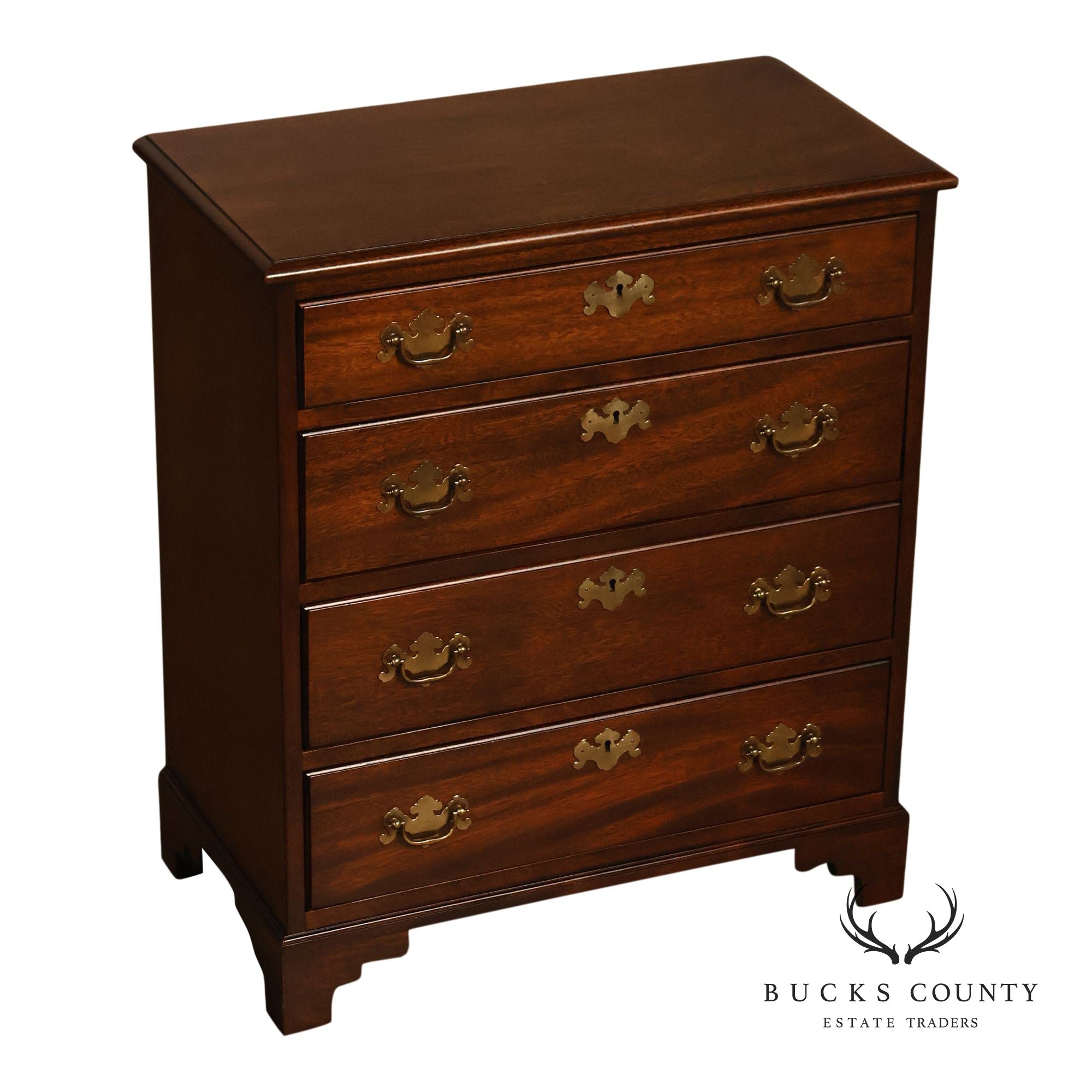 Chippendale Style Mahogany Bedside Chest