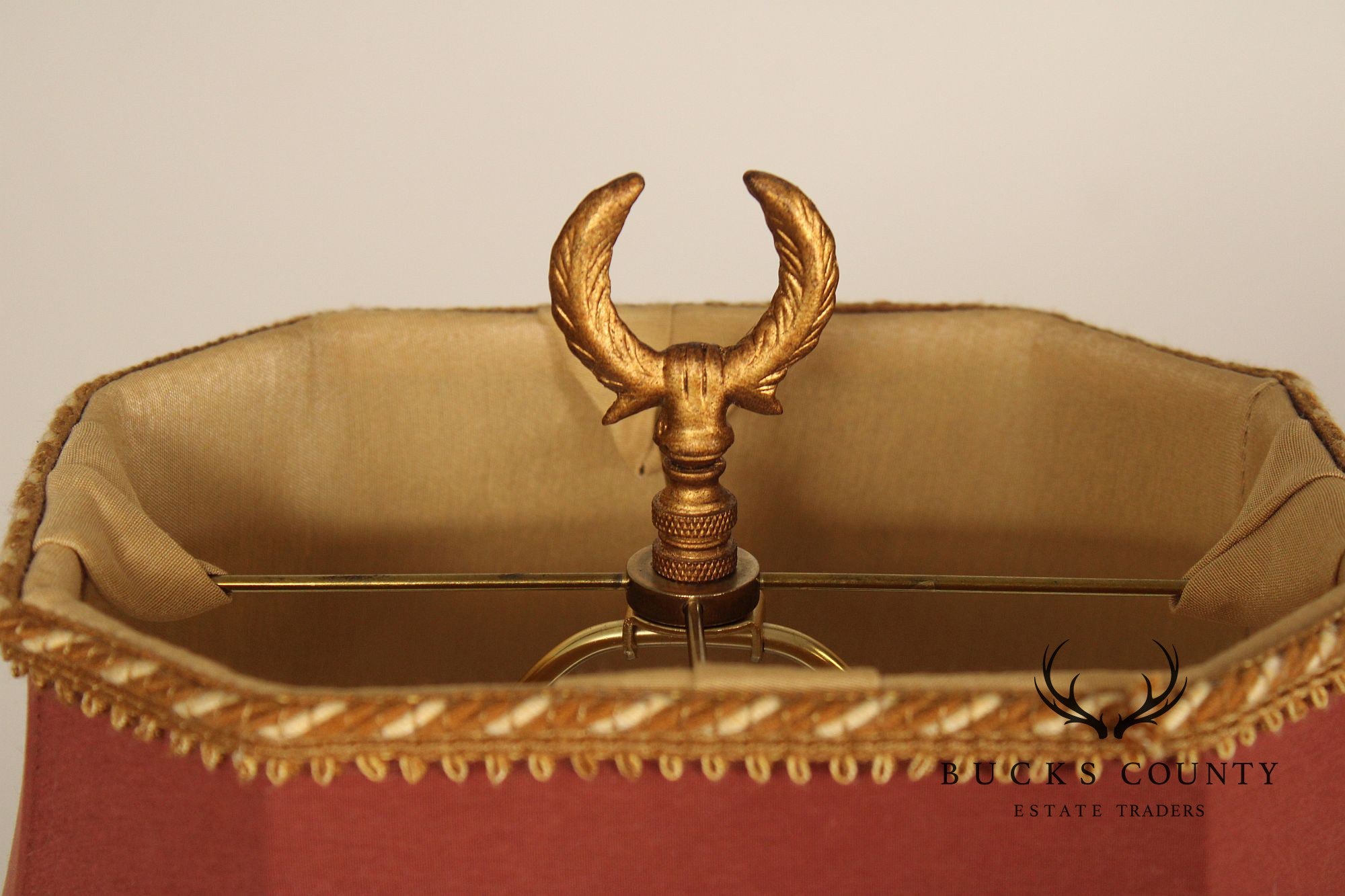 Egyptian Revival Pair Of Gilt Greyhound Table Lamps