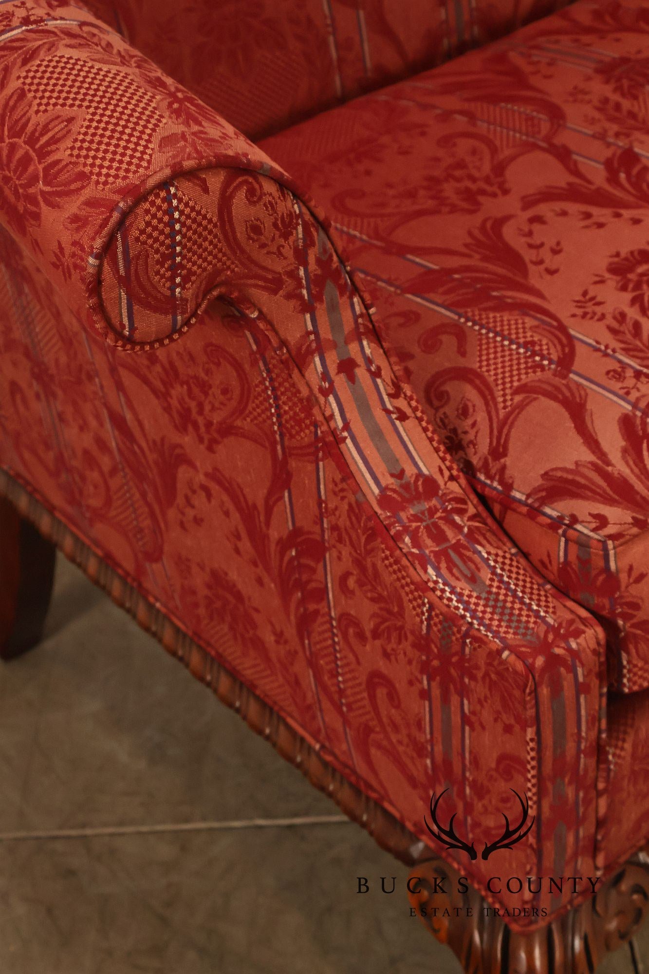 Hickory Chair 'Historical James River Plantations' Pair of Mahogany Sofas