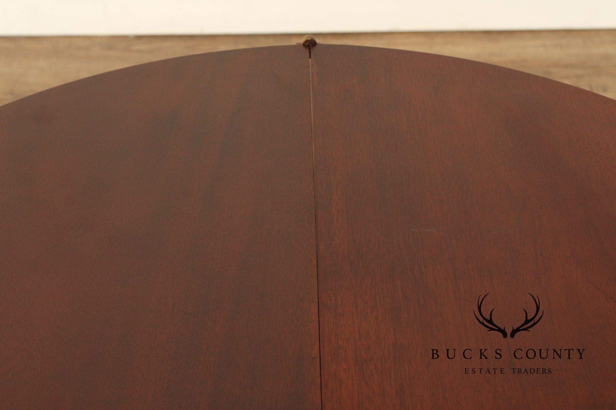 Federal Style Flip-Top Mahogany Demilune Game Table
