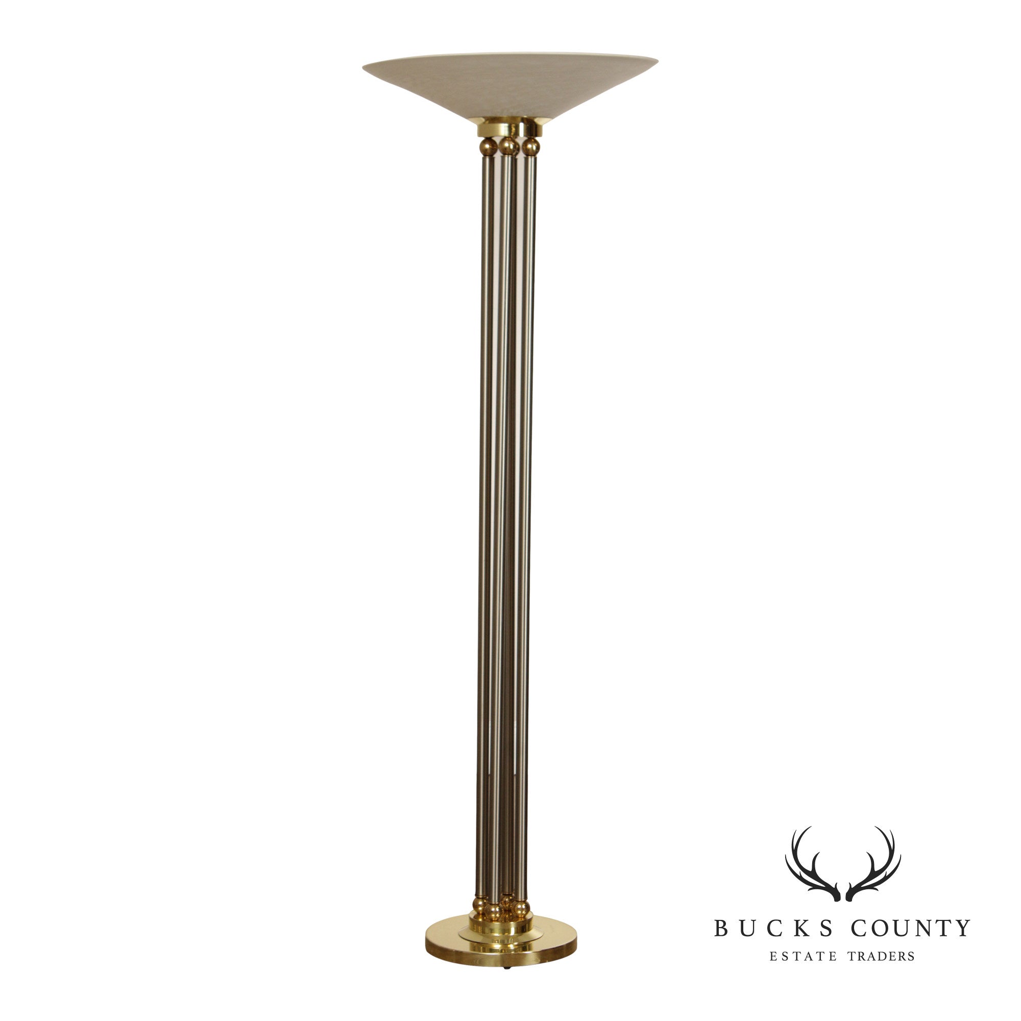 Relco Italian Modern Torchiere Floor Lamp