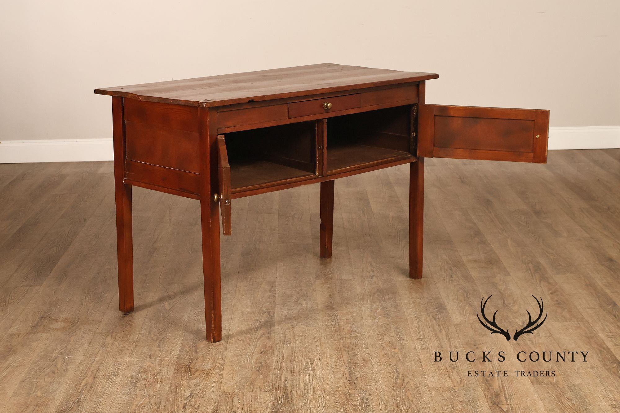 Antique American Bench Made Server Table