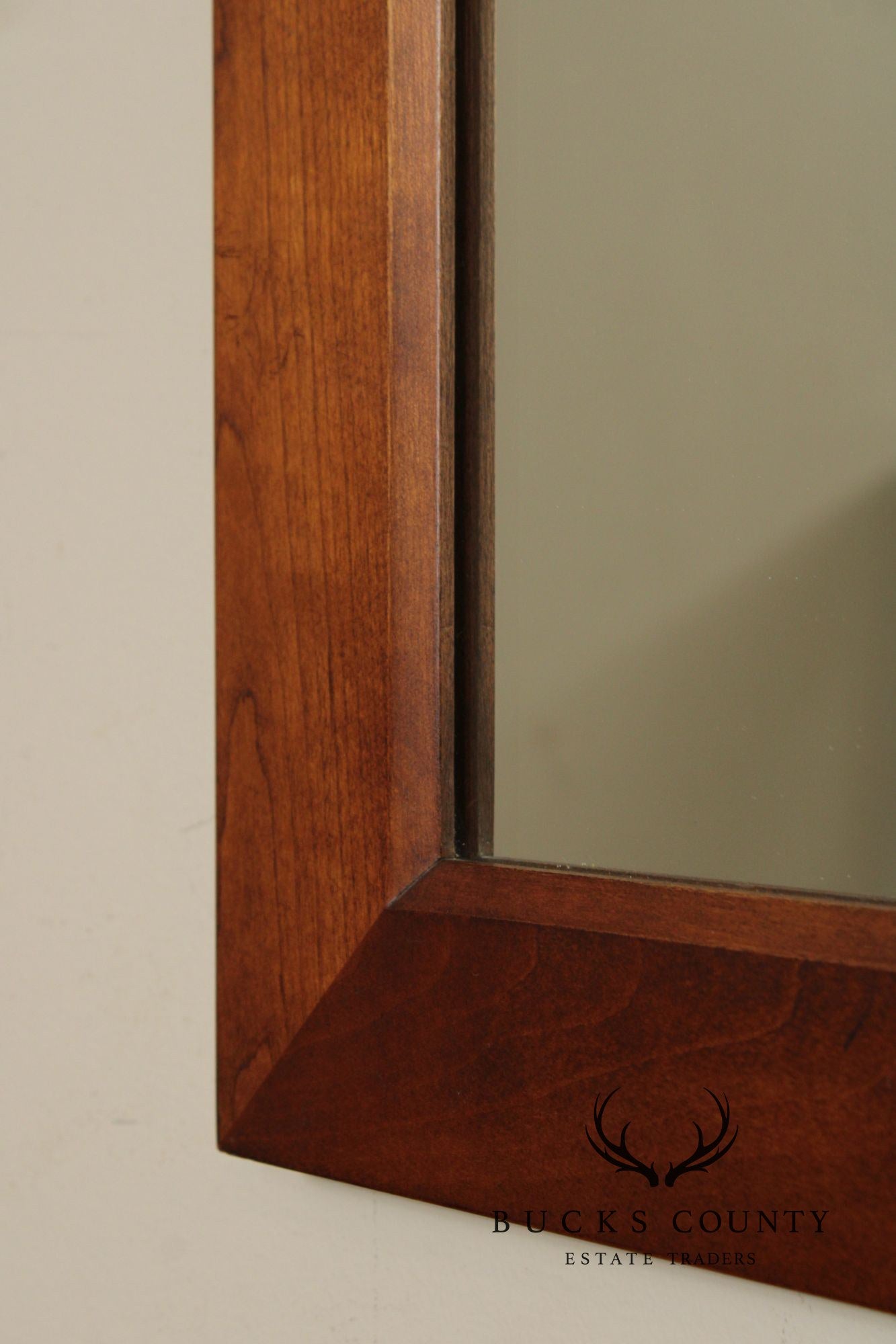 Stickley Soild Cherry Vintage Rectangular Wall Mirror