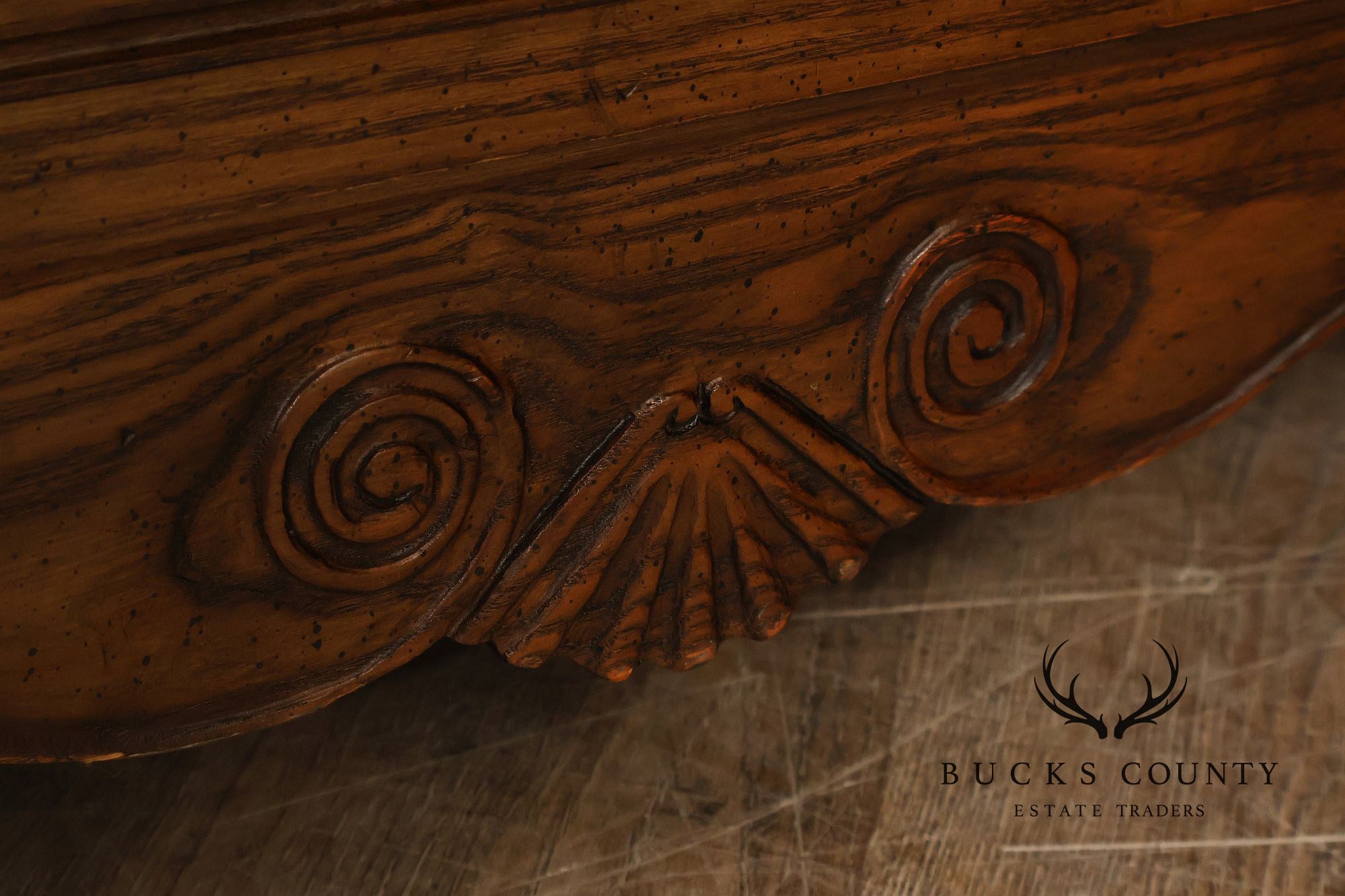 Baker Furniture Company Burl Wood Long Bombe Dresser