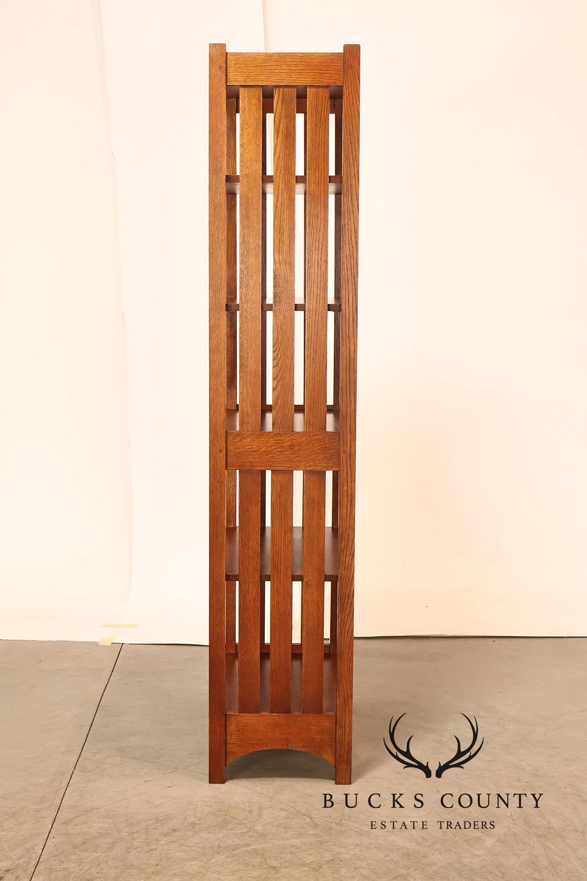 Stickley Mission Collection Oak Open Bookcase