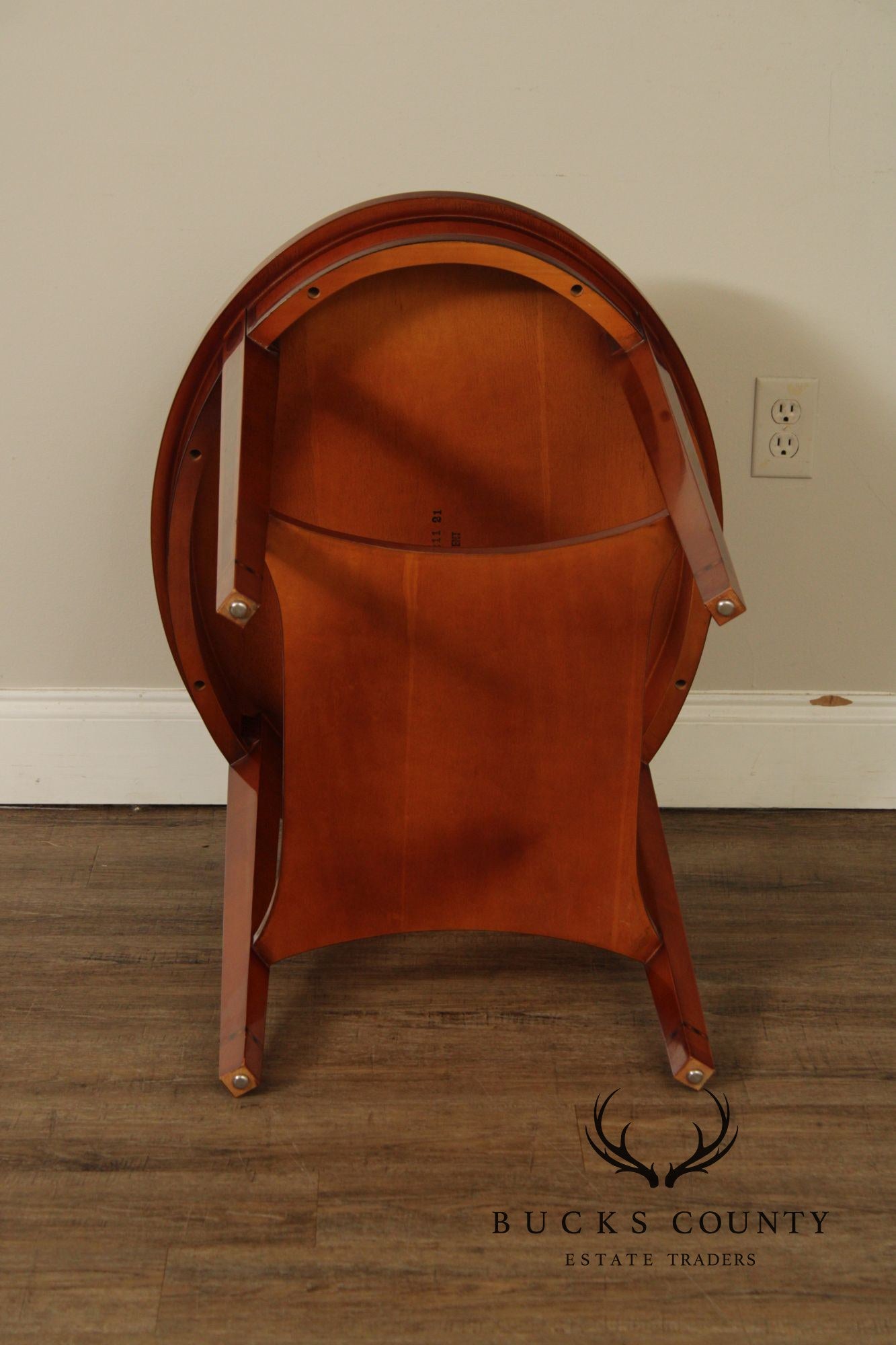 Kindel Federal Style Oval Inlaid End Table