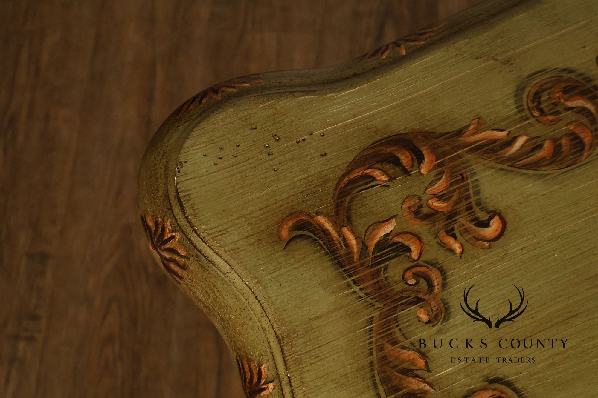 Lane Italian Rococo Style Painted Writing Desk