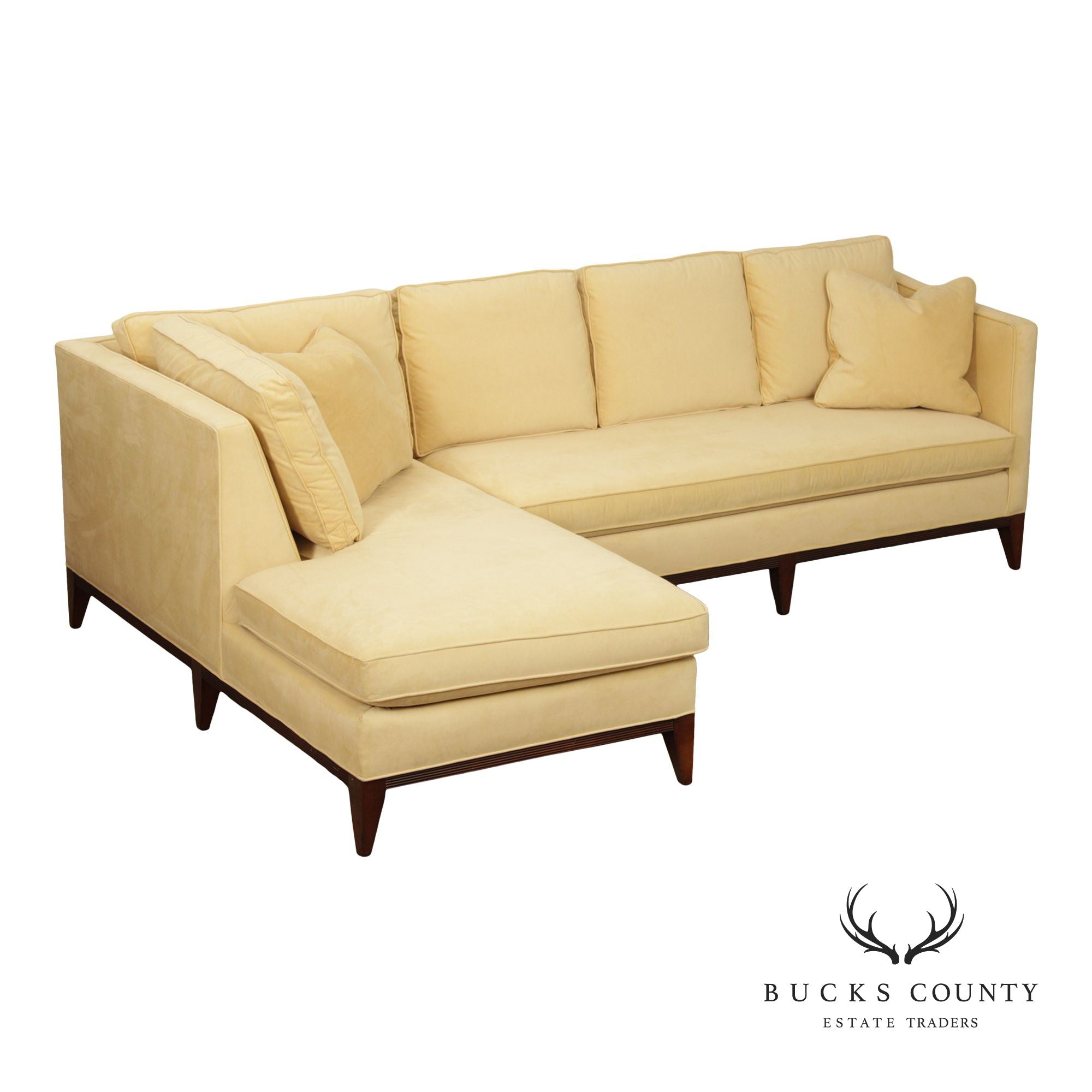 Sherrill Classic Modern Style Two-Piece Sectional Sofa