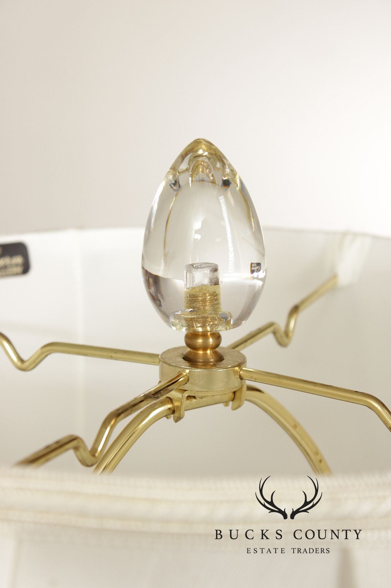 Bradburn Gallery Contemporary Pair of Glass and Lucite Table Lamps