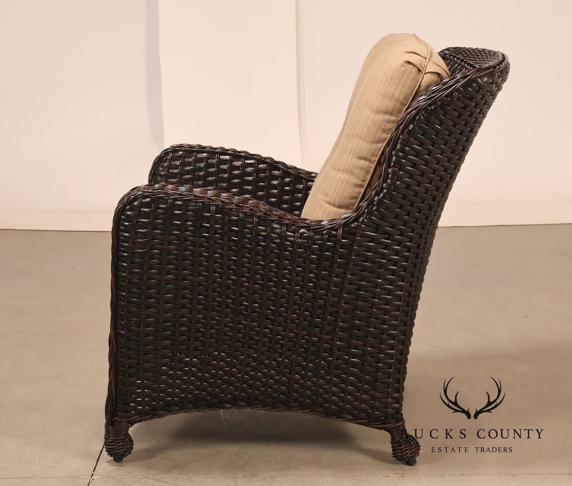 Northcape Pair of 'Richmond' Outdoor Wicker Patio Armchairs