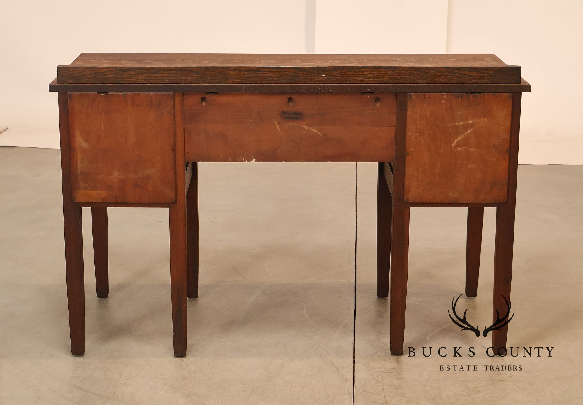 Antique Stickley Brothers Arts & Crafts Oak Vanity Desk