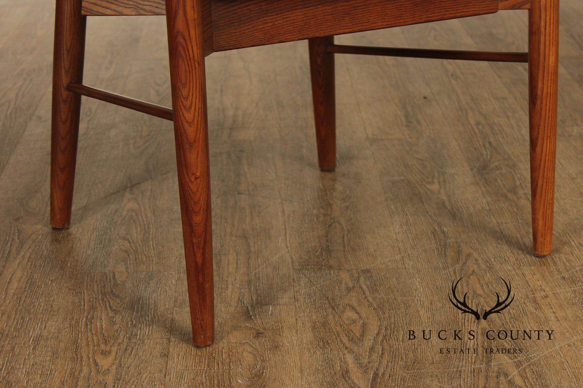 Stanley Furniture Mid Century Modern Walnut Set Of Six Dining Chairs