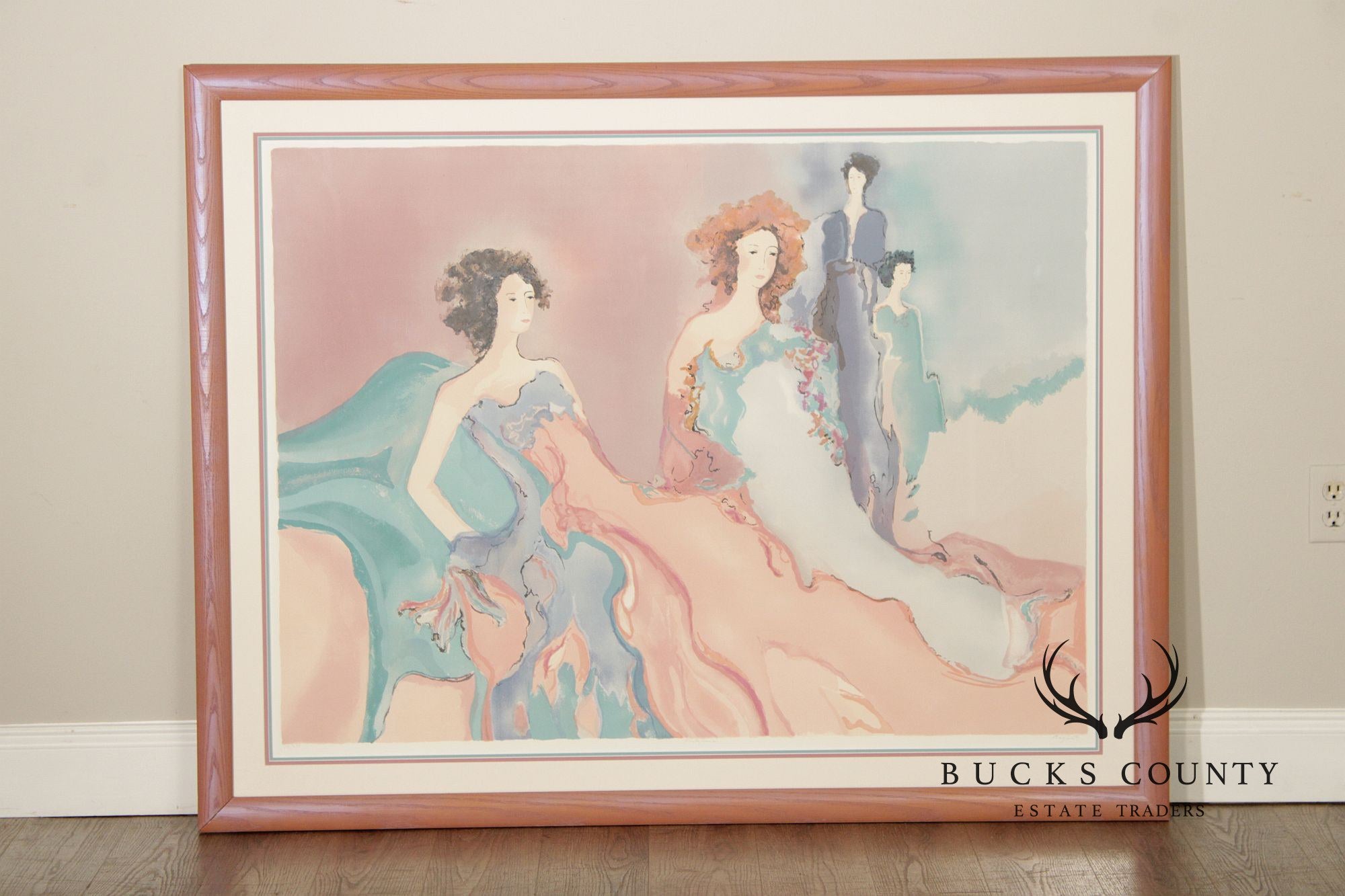 Jane Bazinet Framed Serigraph Print, 'Misty Road'