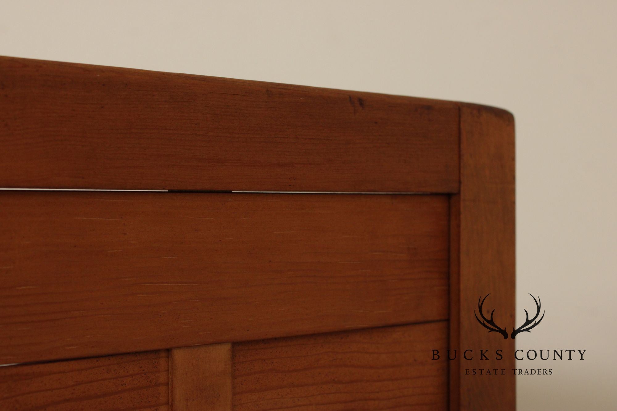 Mid Century Modern Woven Wood Four-Panel Screen