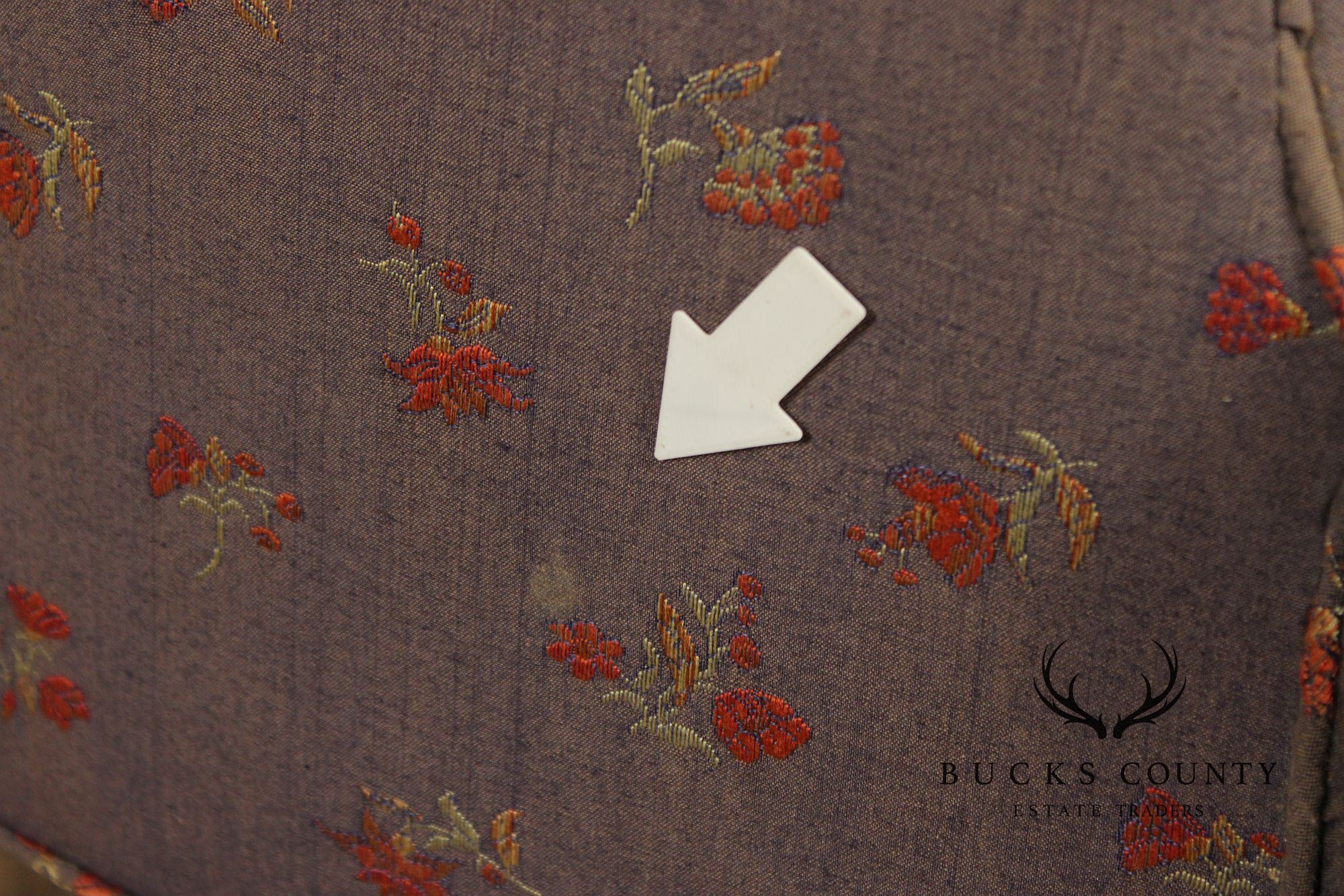 Antique English Regency Barrel Back Fireside Chair