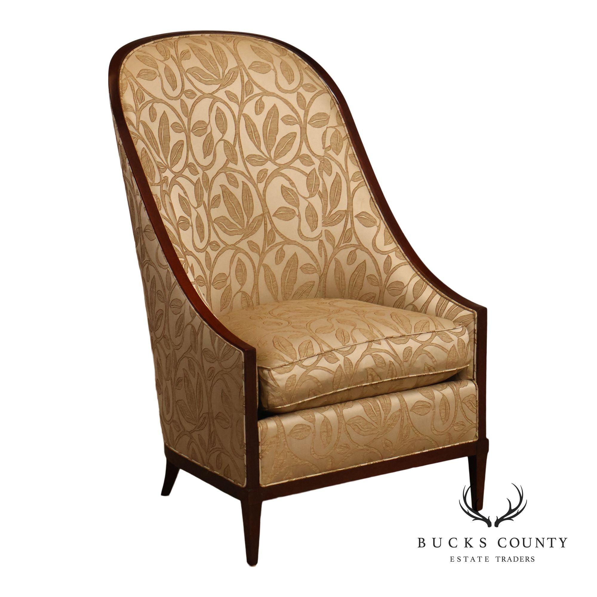 John Widdicomb High Back Upholstered Lounge Chair