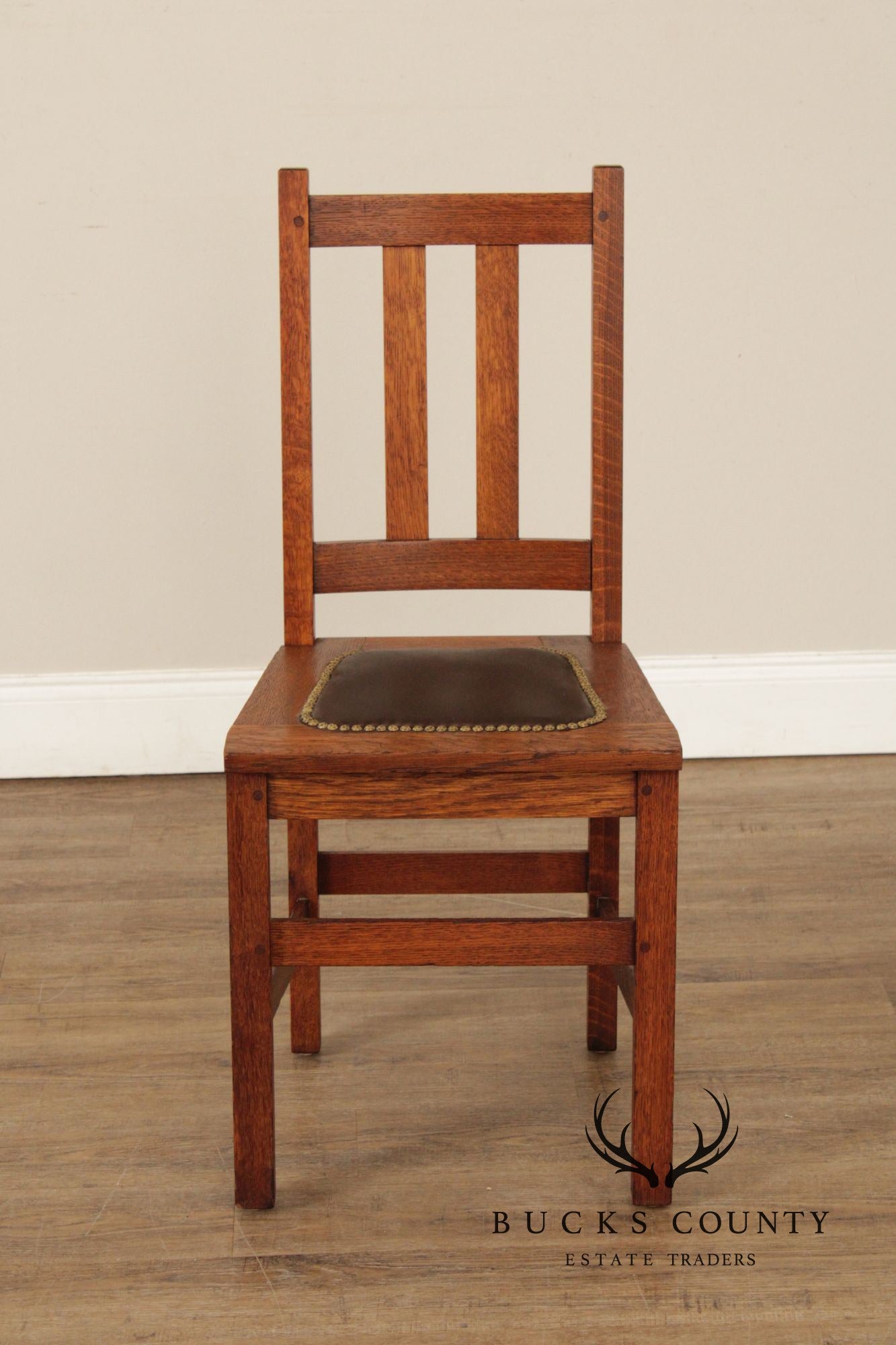 Limbert Mission Oak Desk Chair