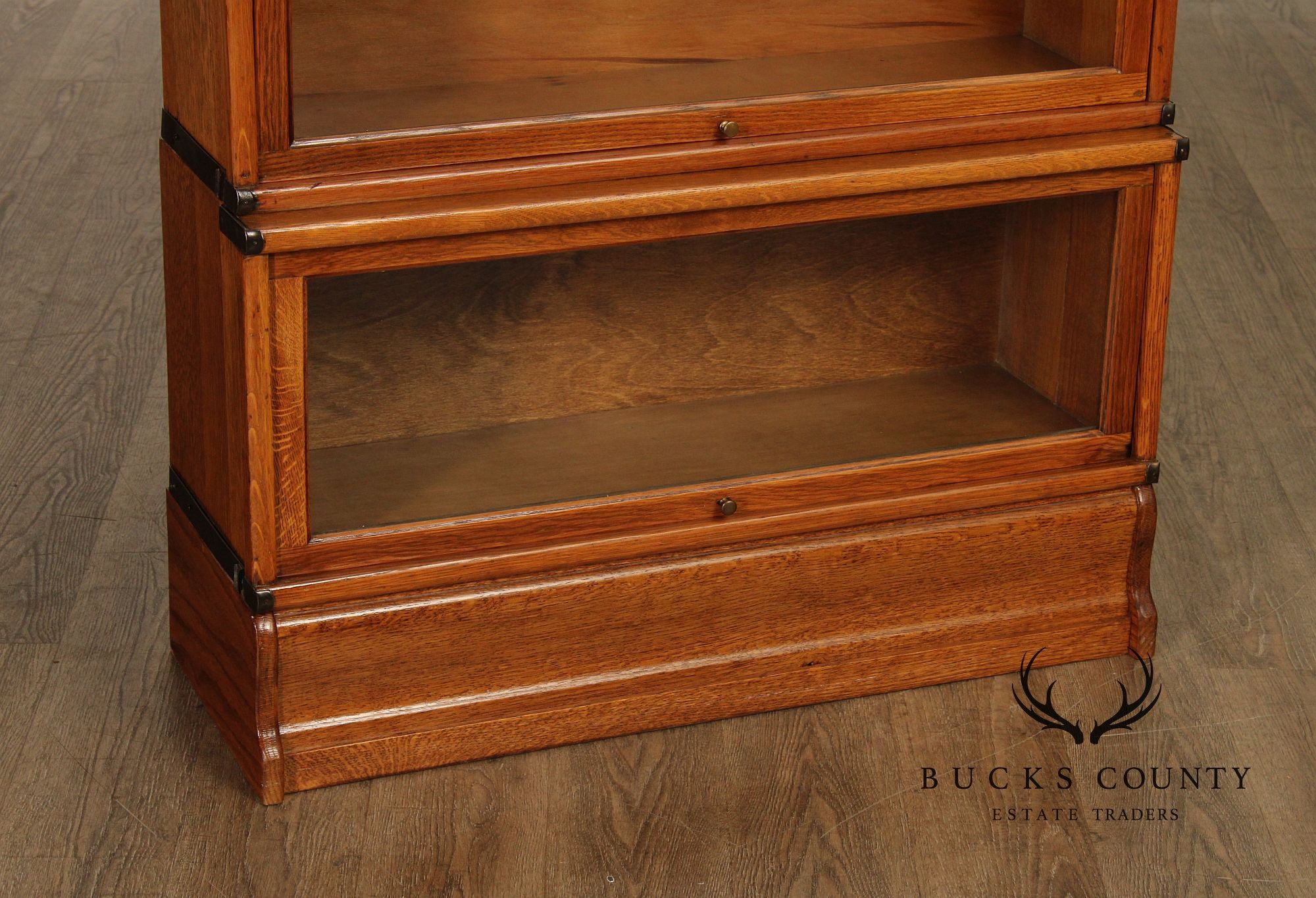 Globe Wernicke Antique Oak Four-Section Barrister Bookcase