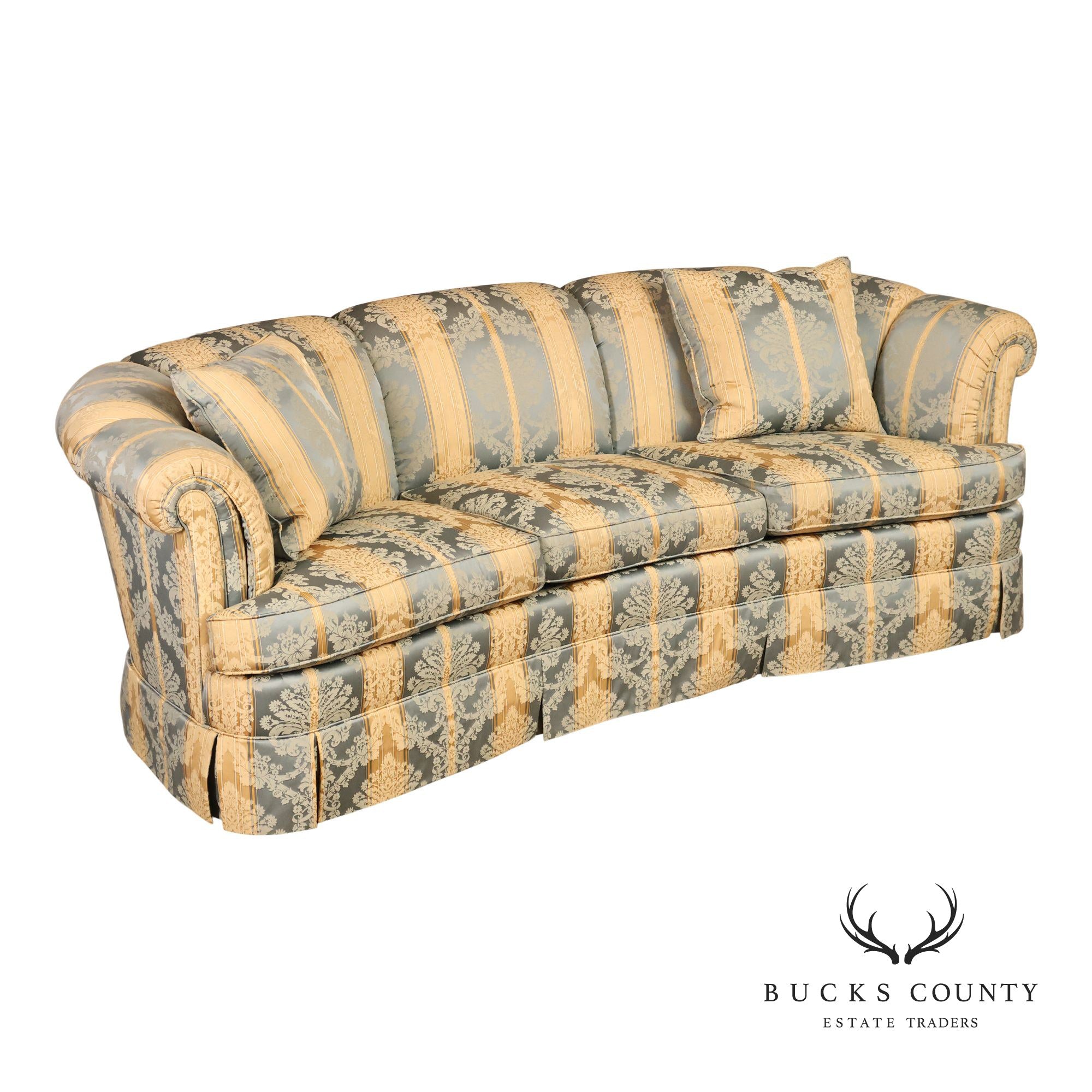 Kindel Custom Upholstered Channel Back Sofa