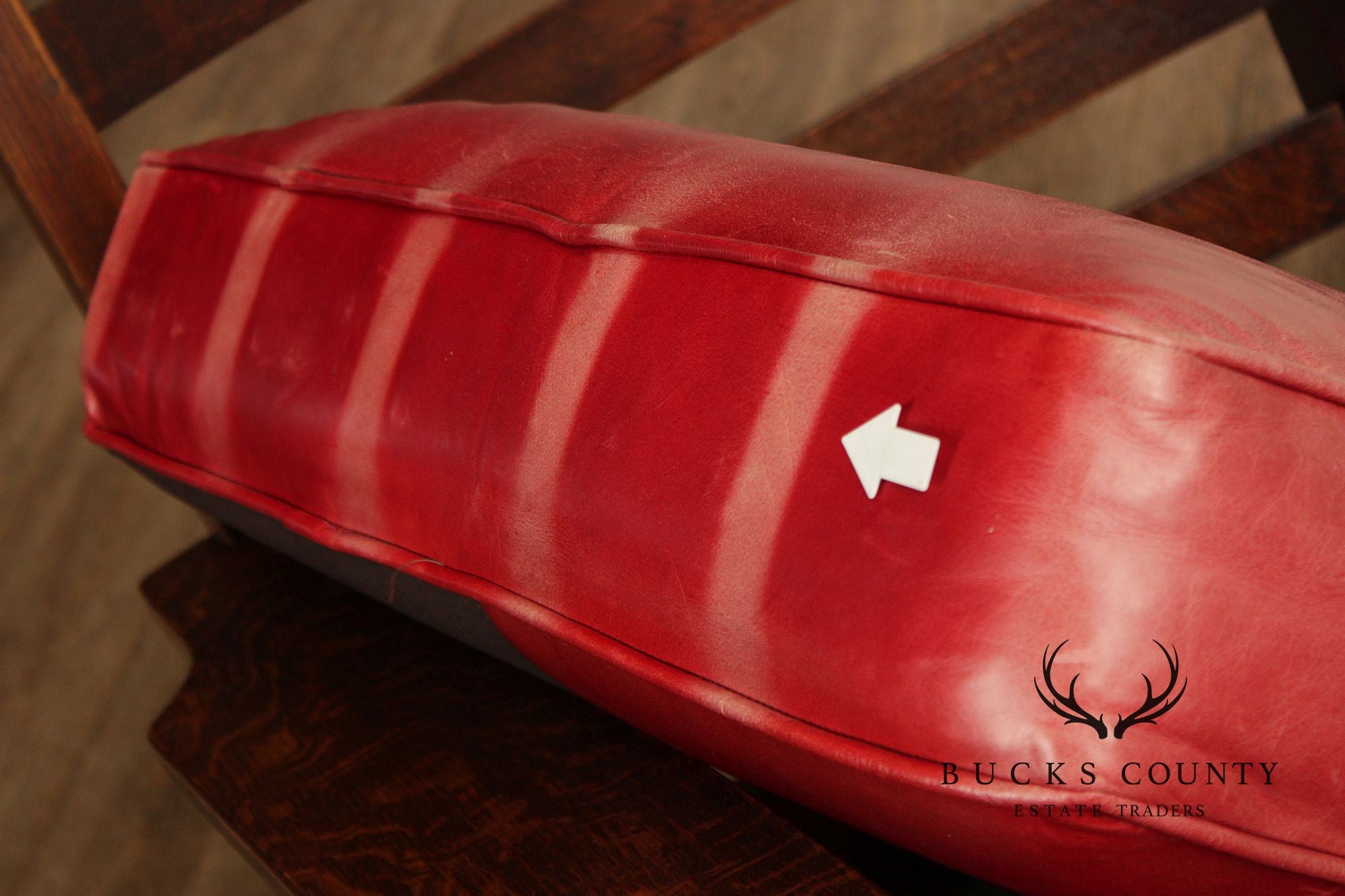 Stickley Mission Collection Oak And Leather Rocker