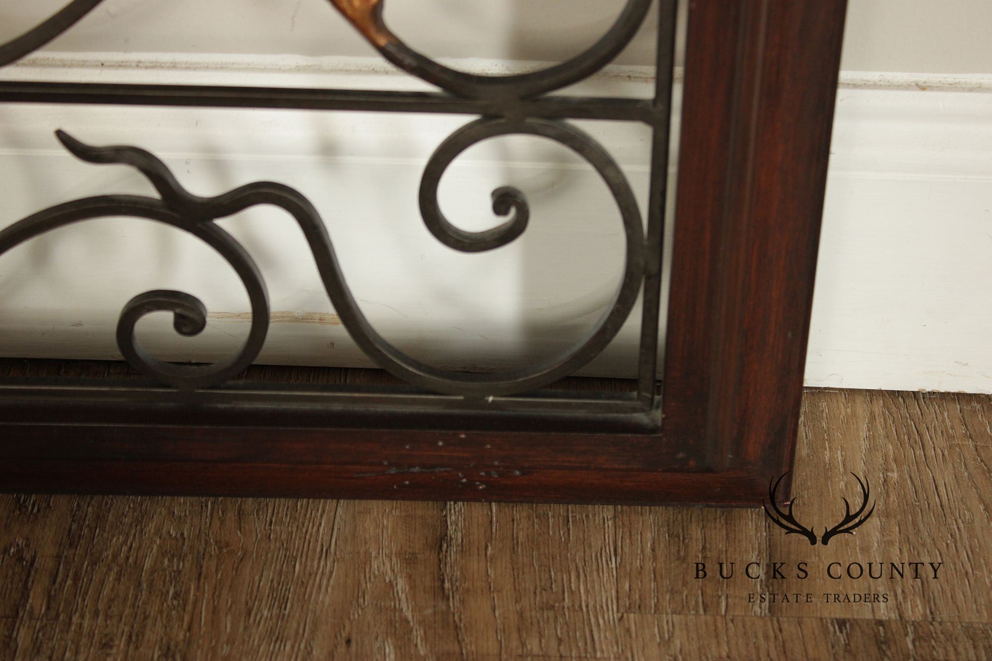 Spanish Baroque Style Partial Gilt Wrought Iron Wall Decor