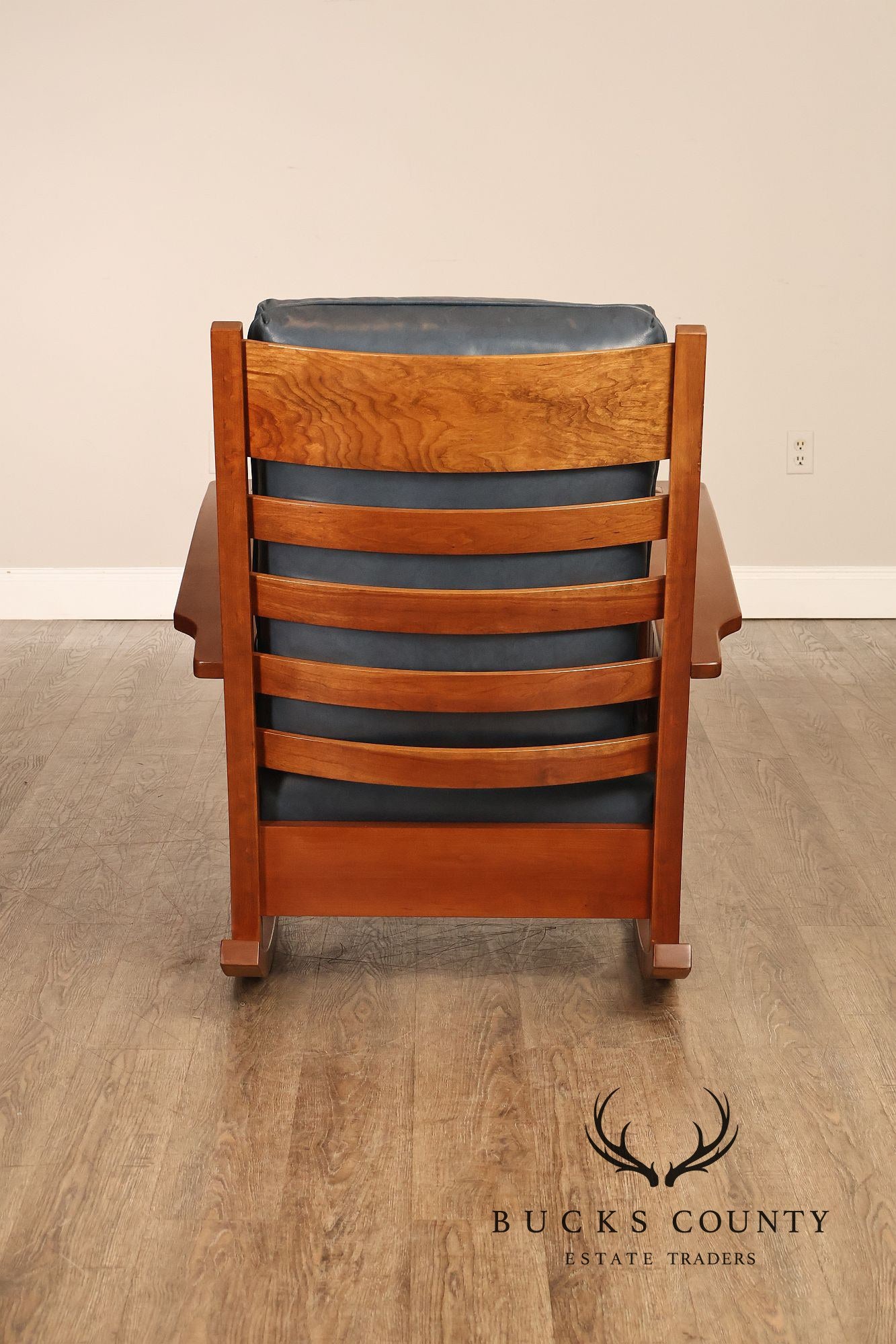 Stickley Mission Collection Cherry and Leather Rocker