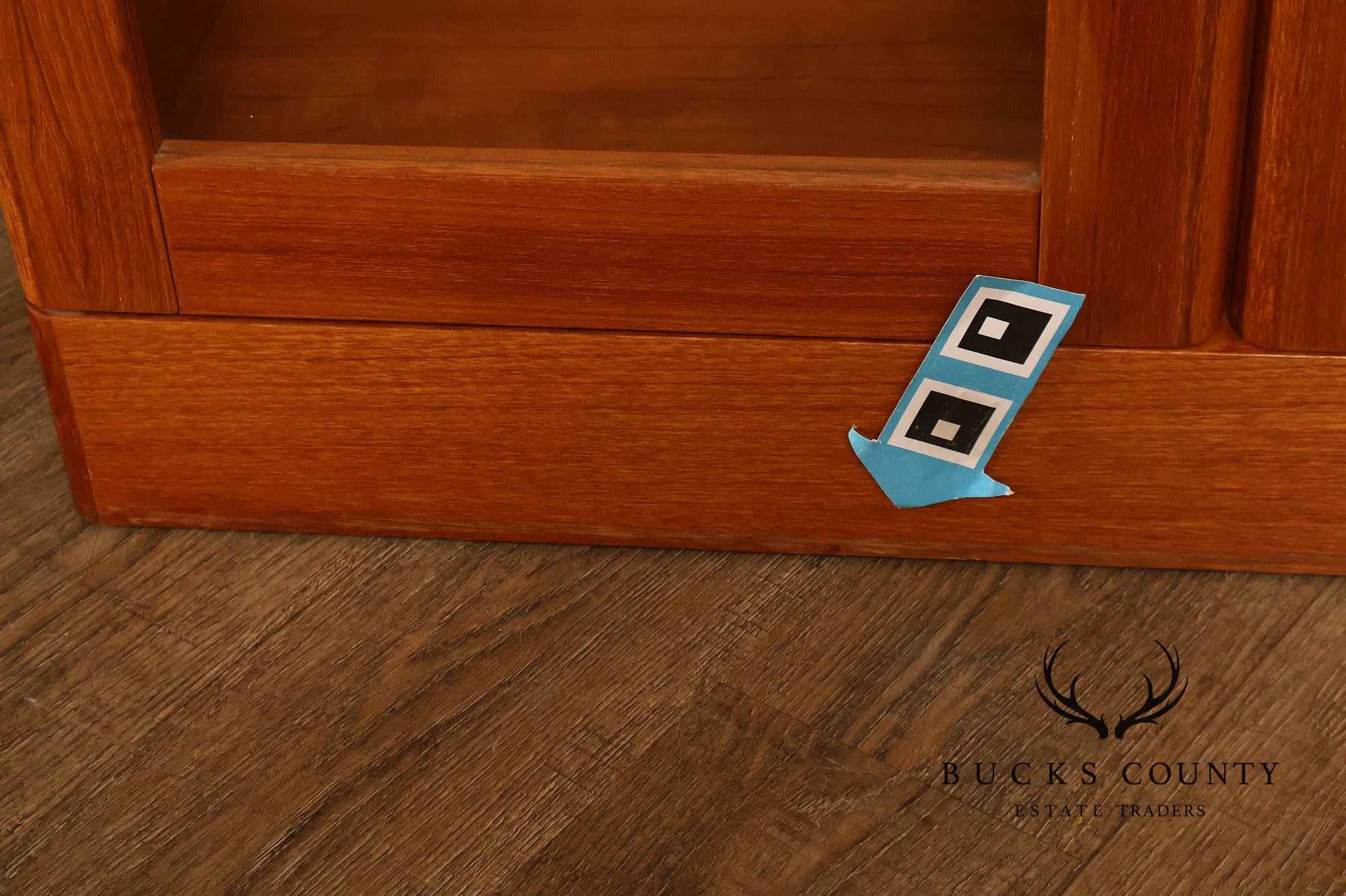 Danish Modern Teak And Glass Curio Display Cabinet